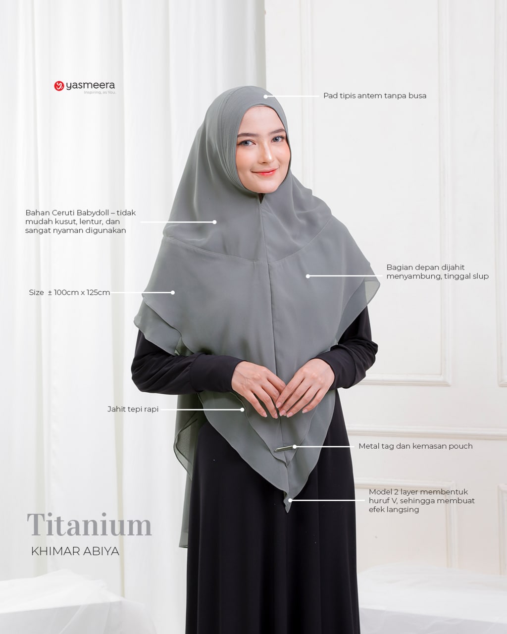 Yasmeera - KHIMAR ABIYA thumb 11