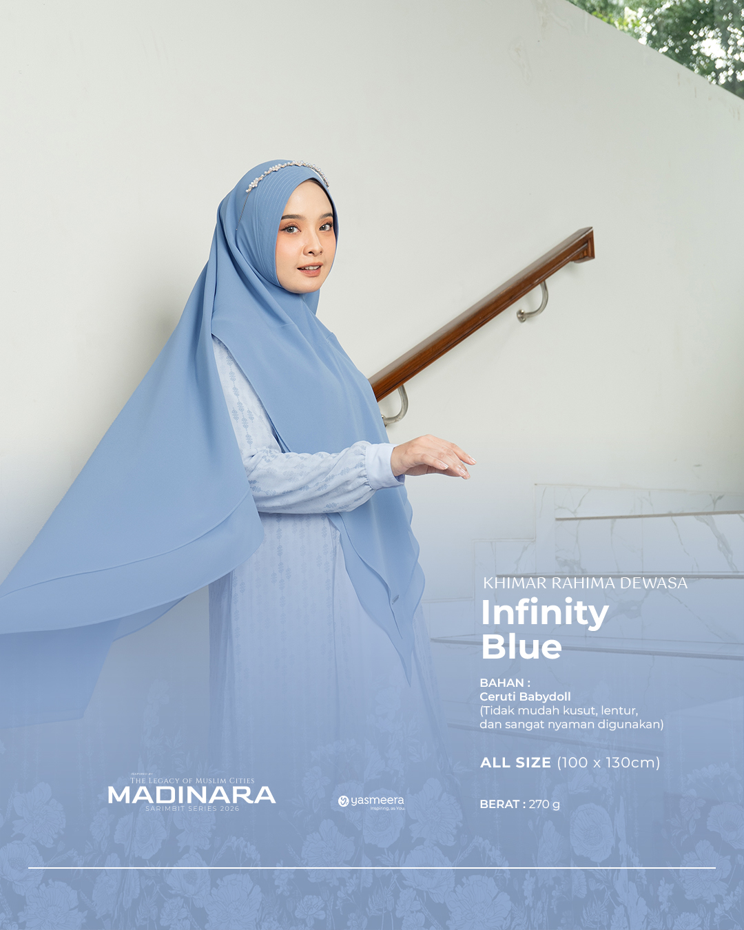 Yasmeera - KHIMAR & PASHMINA SARIMBIT 2026 VOL 3 (ALMEIRA,  MADINARA) thumb 12