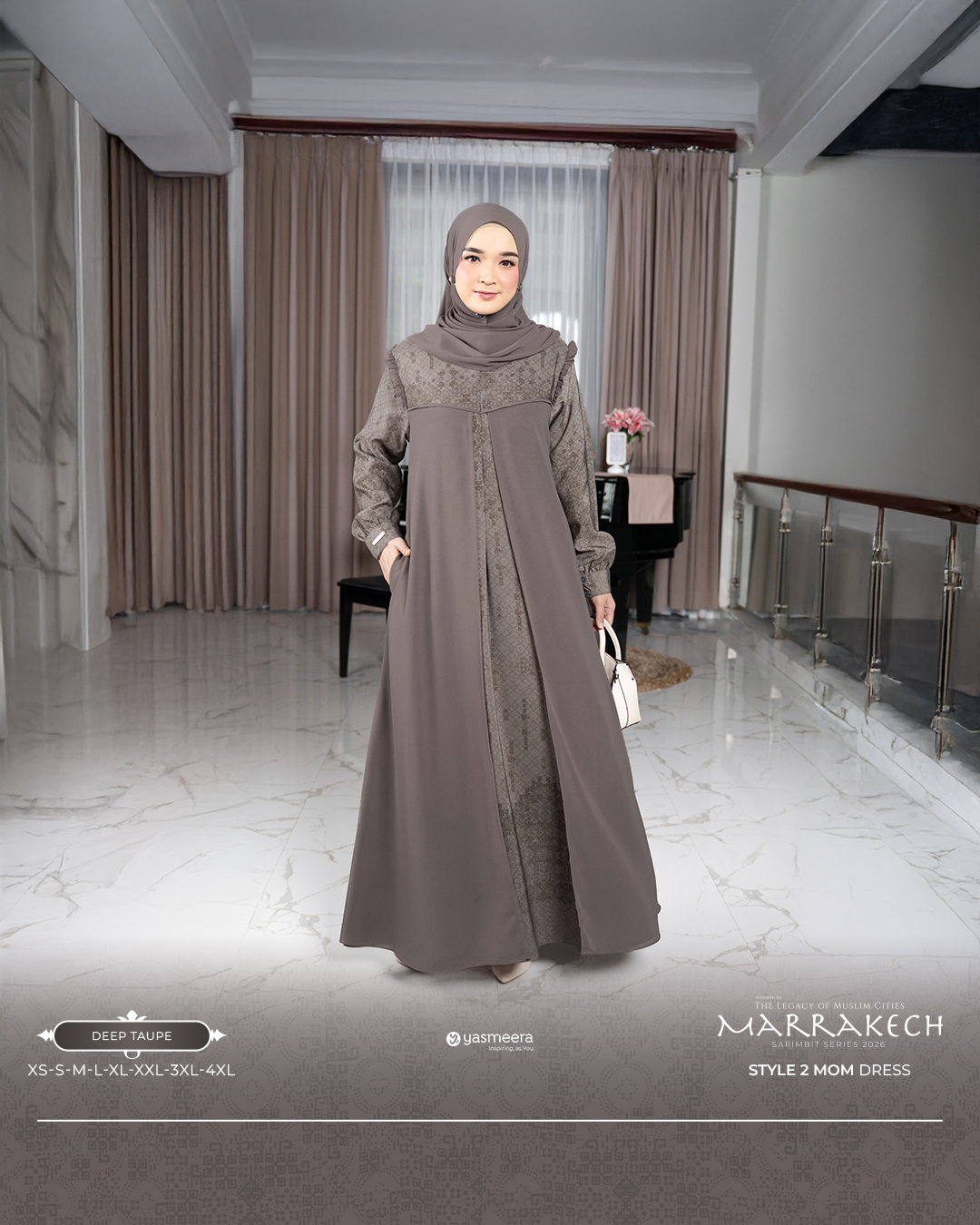 Yasmeera - GAMIS MARRAKECH STYLE 2 DEWASA GRADE B thumb 24