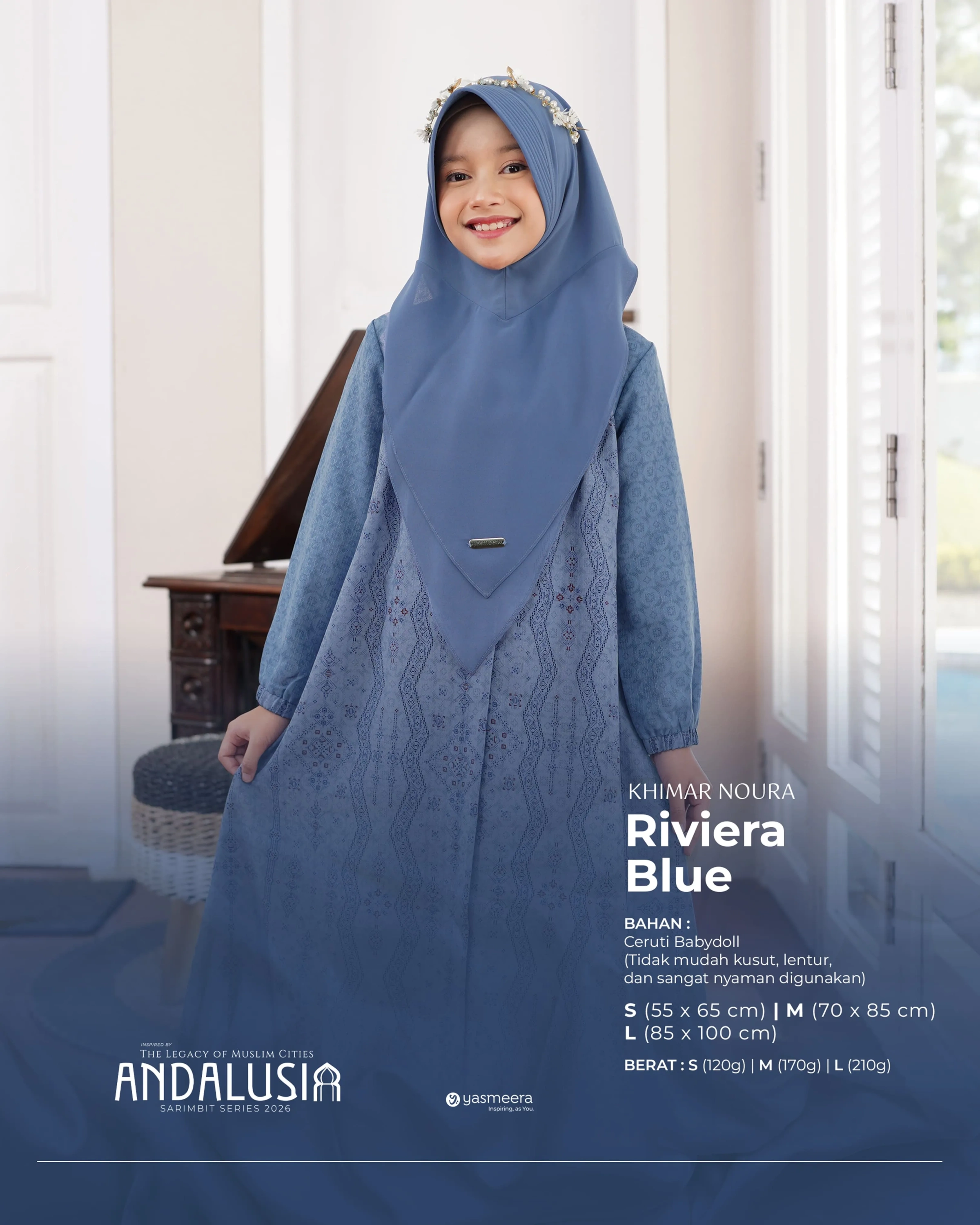 Yasmeera - KHIMAR & PASHMINA SARIMBIT 2026 (ANDALUSIA) thumb 11