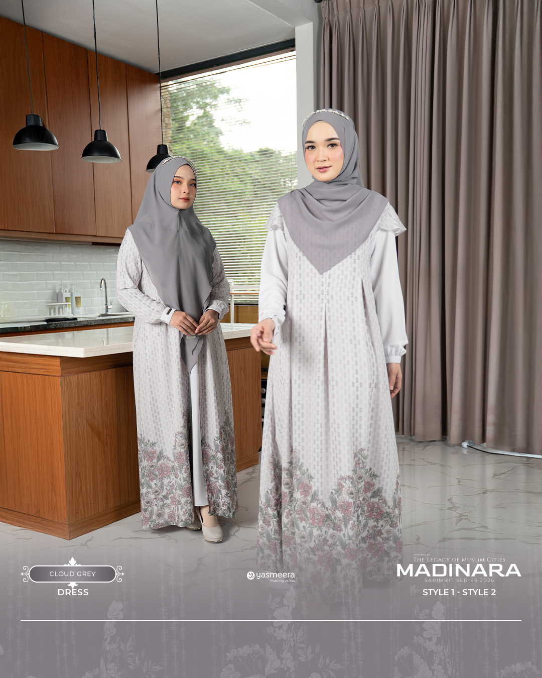 Yasmeera - MADINARA SERIES - CLOUD GREY thumb 11