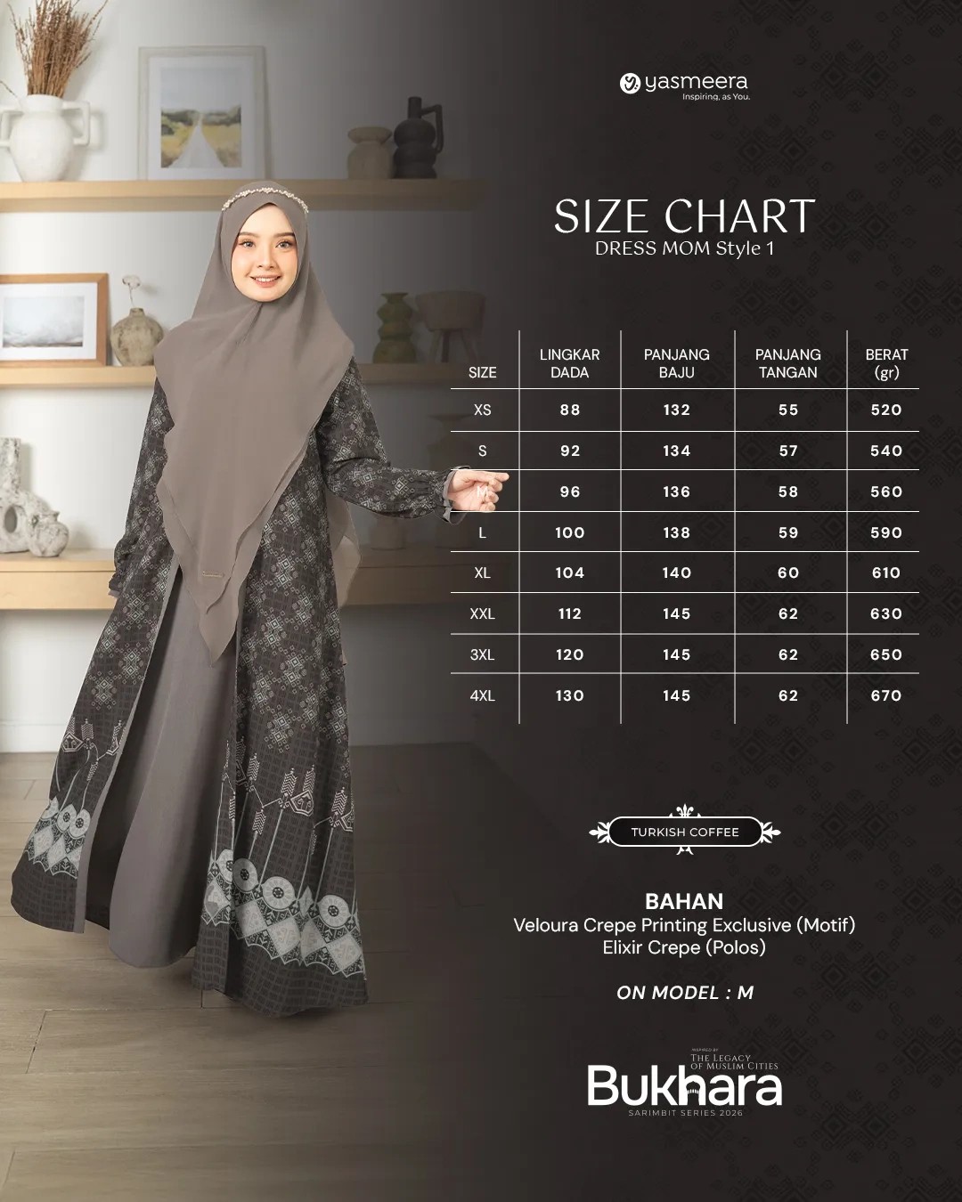 Yasmeera - BUKHARA SERIES - TURKISH COFFEE thumb 21
