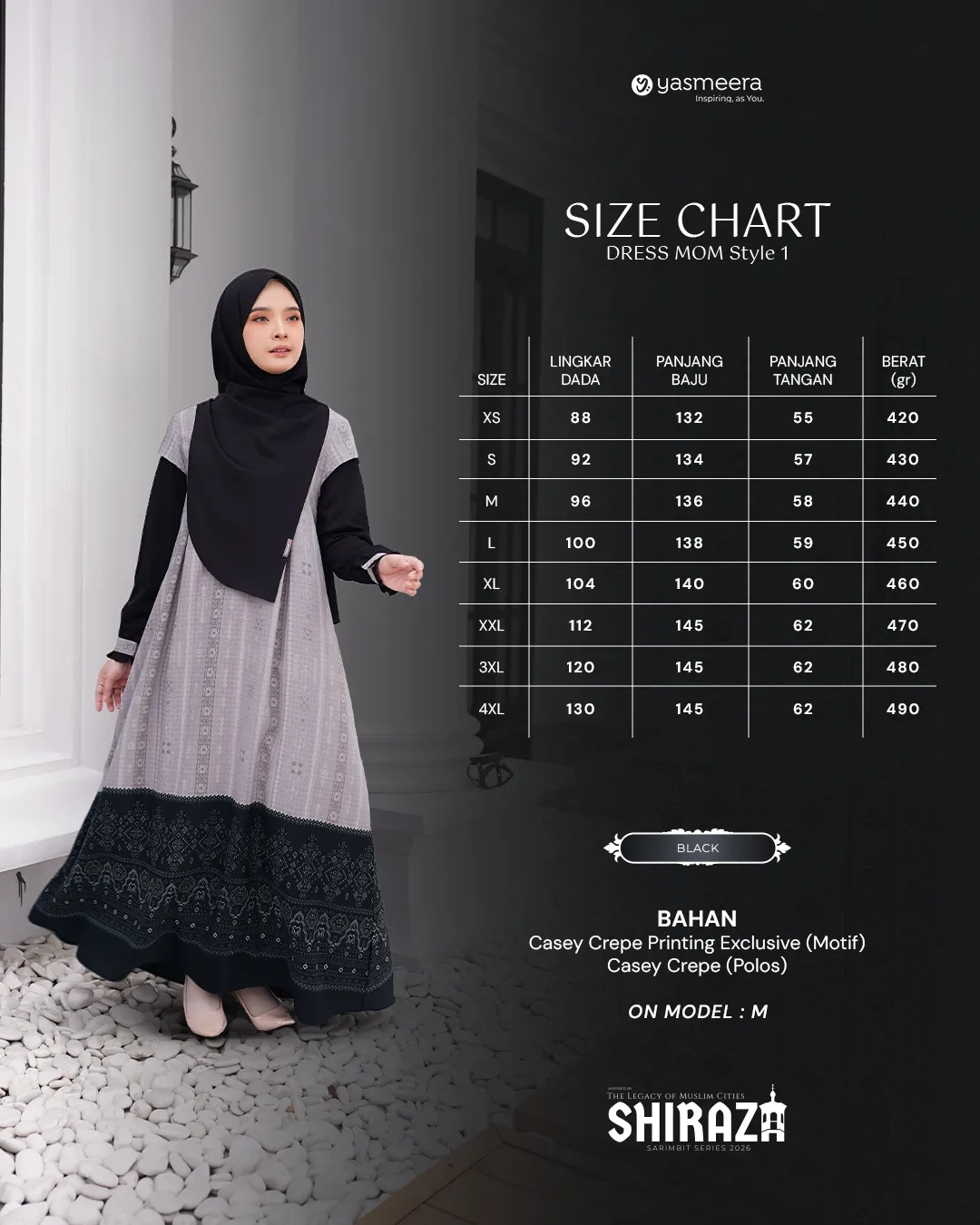 Yasmeera - SHIRAZA SERIES - BLACK thumb 16