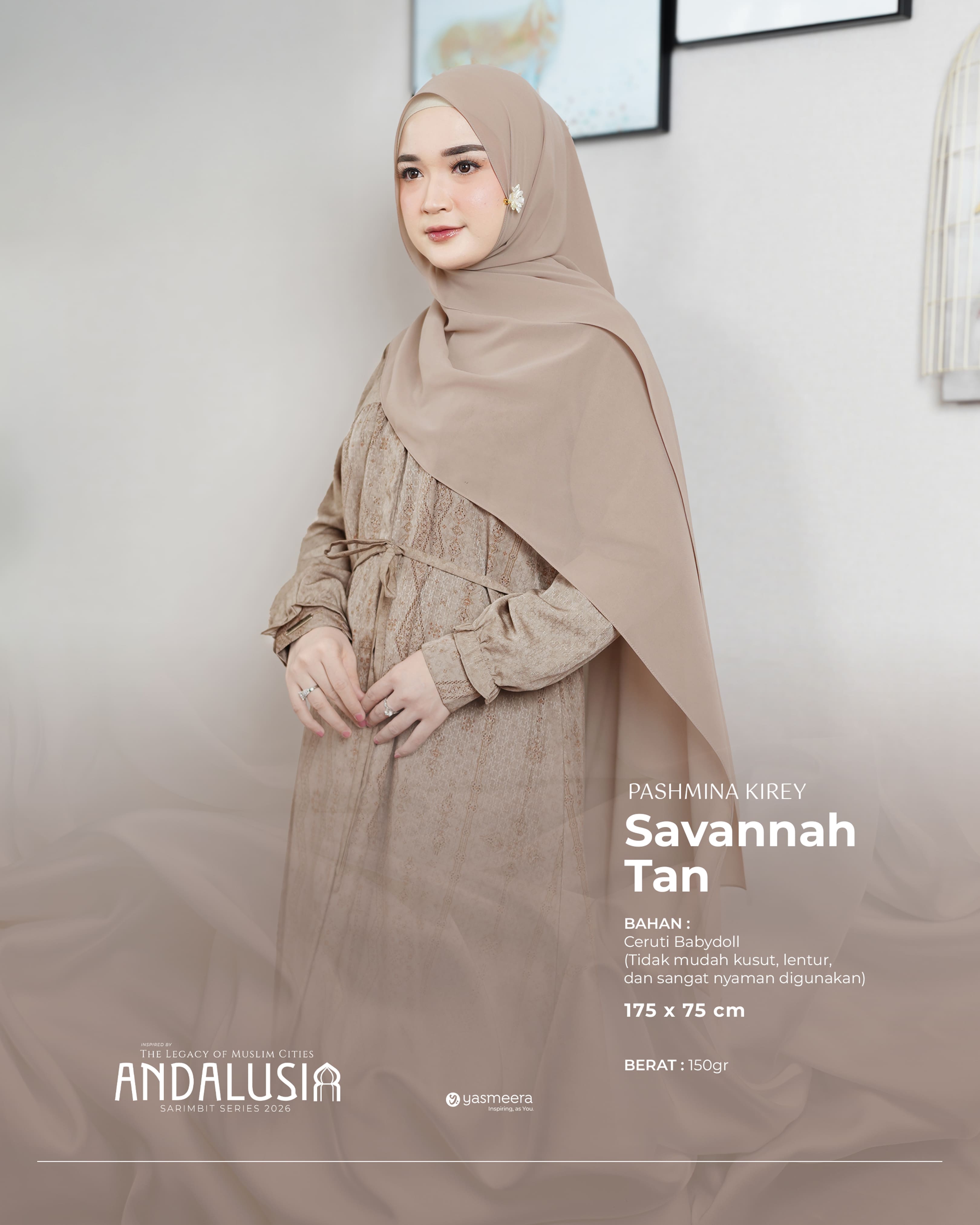 Yasmeera - KHIMAR & PASHMINA SARIMBIT 2026 (ANDALUSIA) thumb 2
