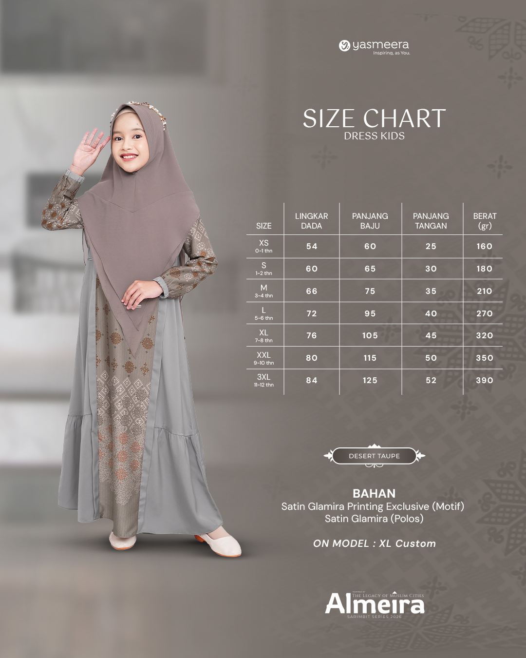 Yasmeera - ALMEIRA SERIES - DESERT TAUPE thumb 4