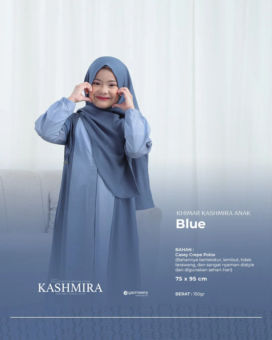 Yasmeera - KHIMAR KASHMIRA PASANGAN SARIMBIT 2026 (KHASMIRA) thumb 1