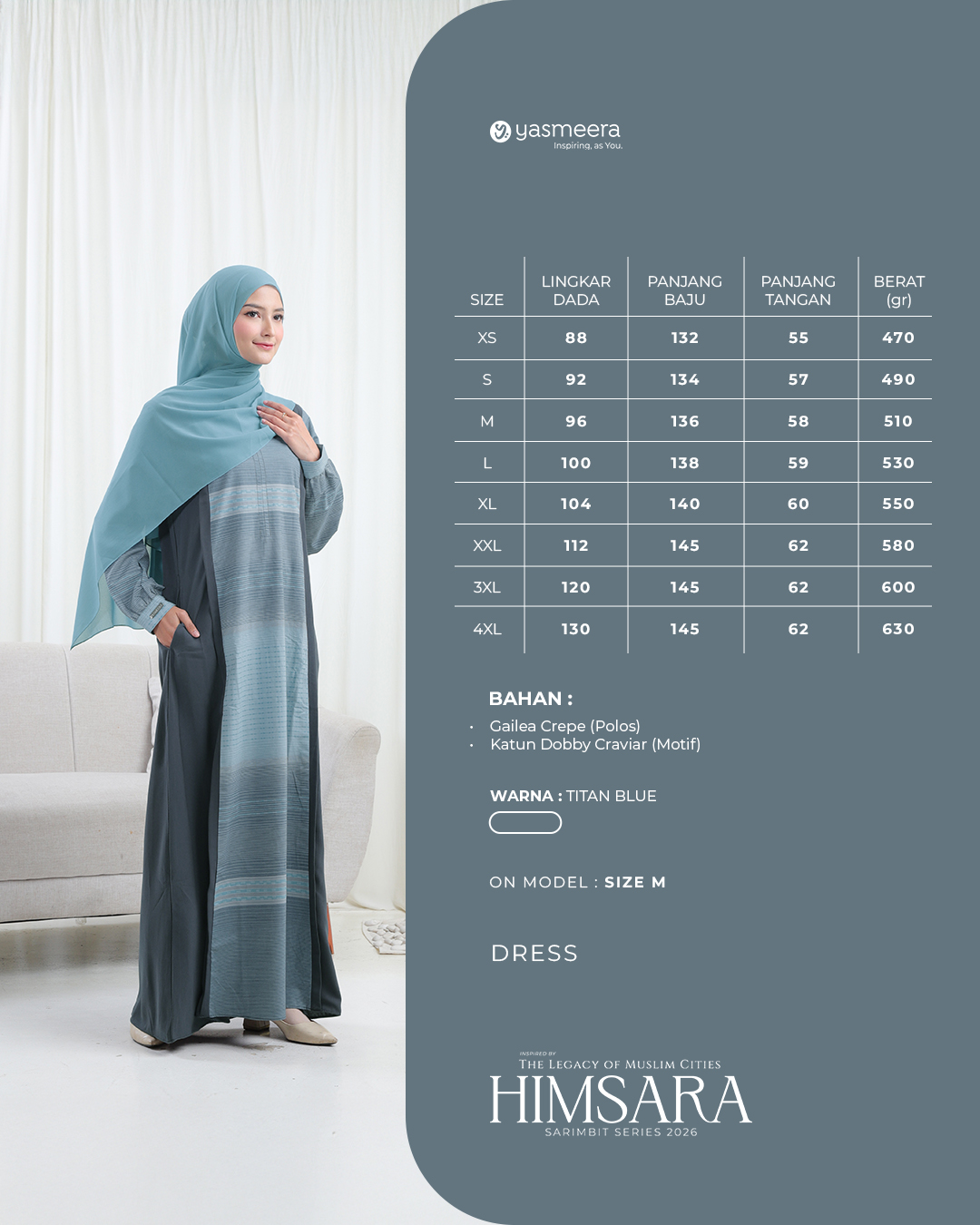 Yasmeera - HIMSARA SERIES - TITAN BLUE thumb 8