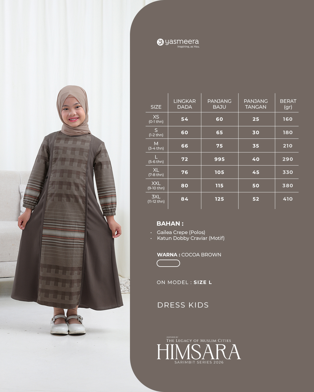 Yasmeera - HIMSARA SERIES - COCOA BROWN thumb 5