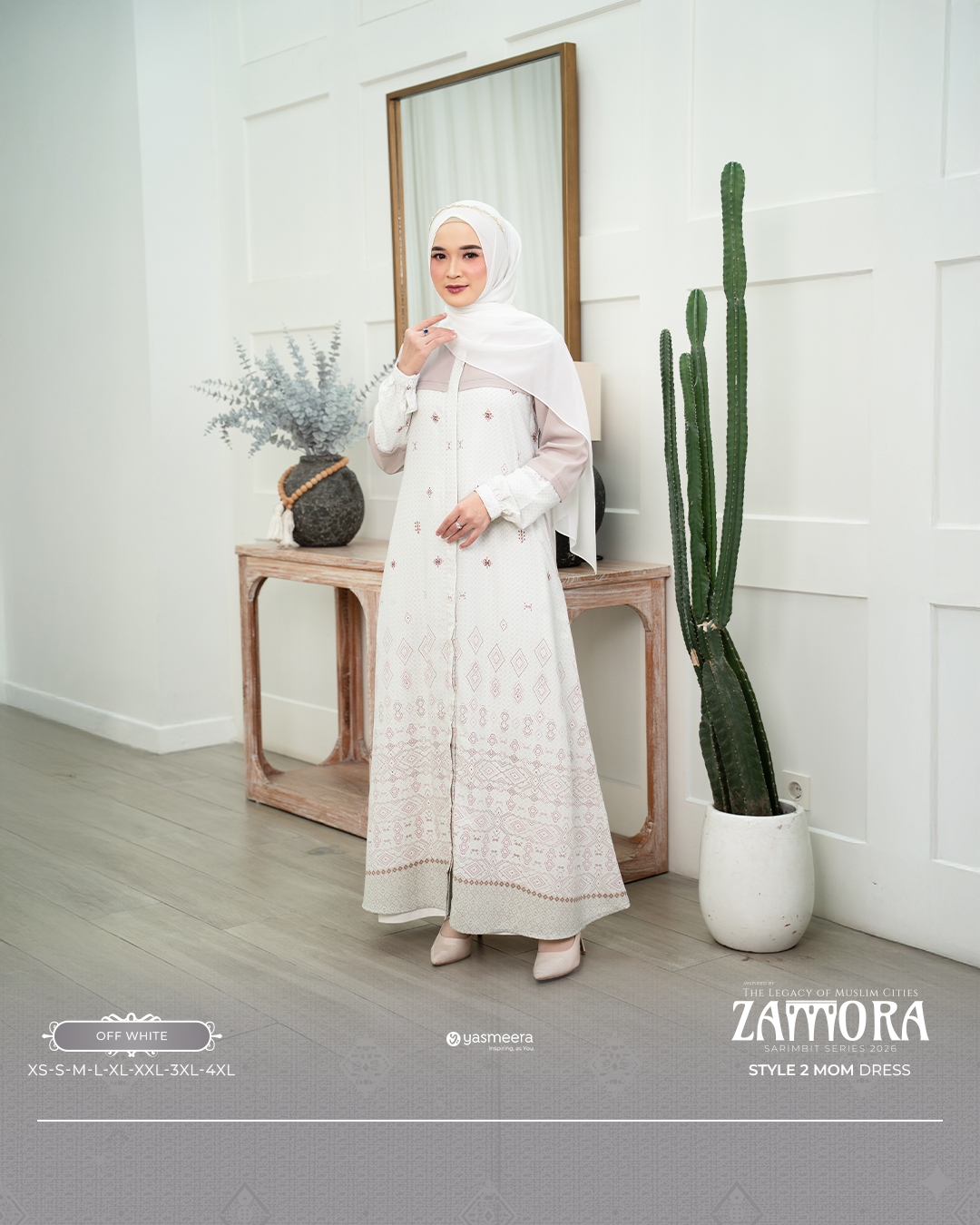 Yasmeera - GAMIS ZAMORA STYLE 2 DEWASA GRADE B thumb 6