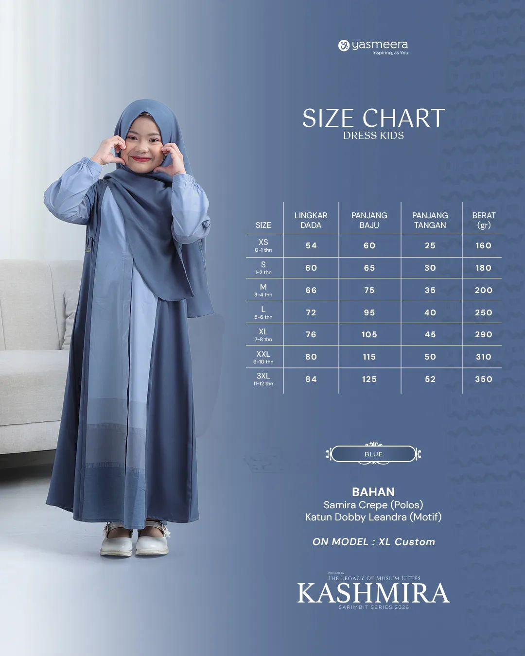 Yasmeera - KASHMIRA SERIES - BLUE thumb 10