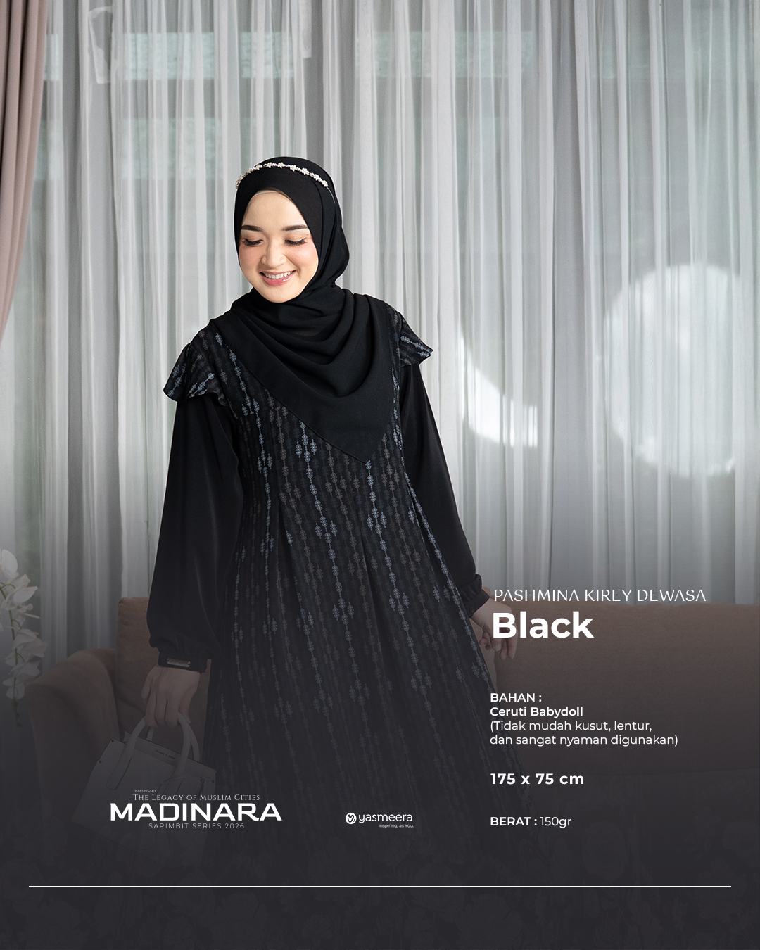 Yasmeera - KHIMAR & PASHMINA SARIMBIT 2026 VOL 4 (MADINARA) thumb 2