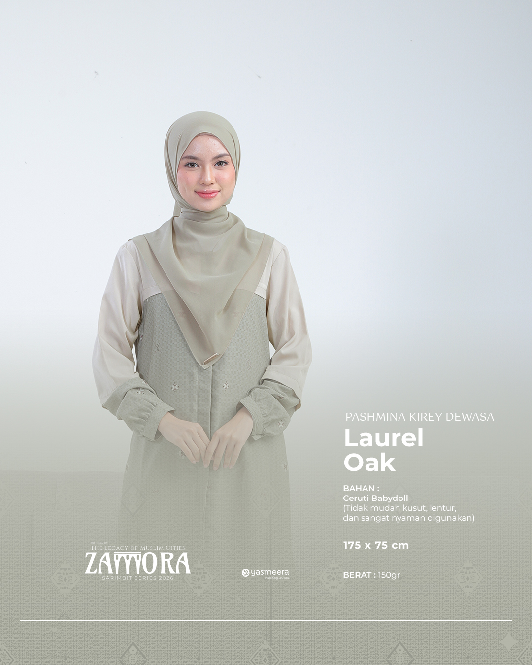 Yasmeera - KHIMAR & PASHMINA SARIMBIT 2026 (ZAMORA) thumb 5