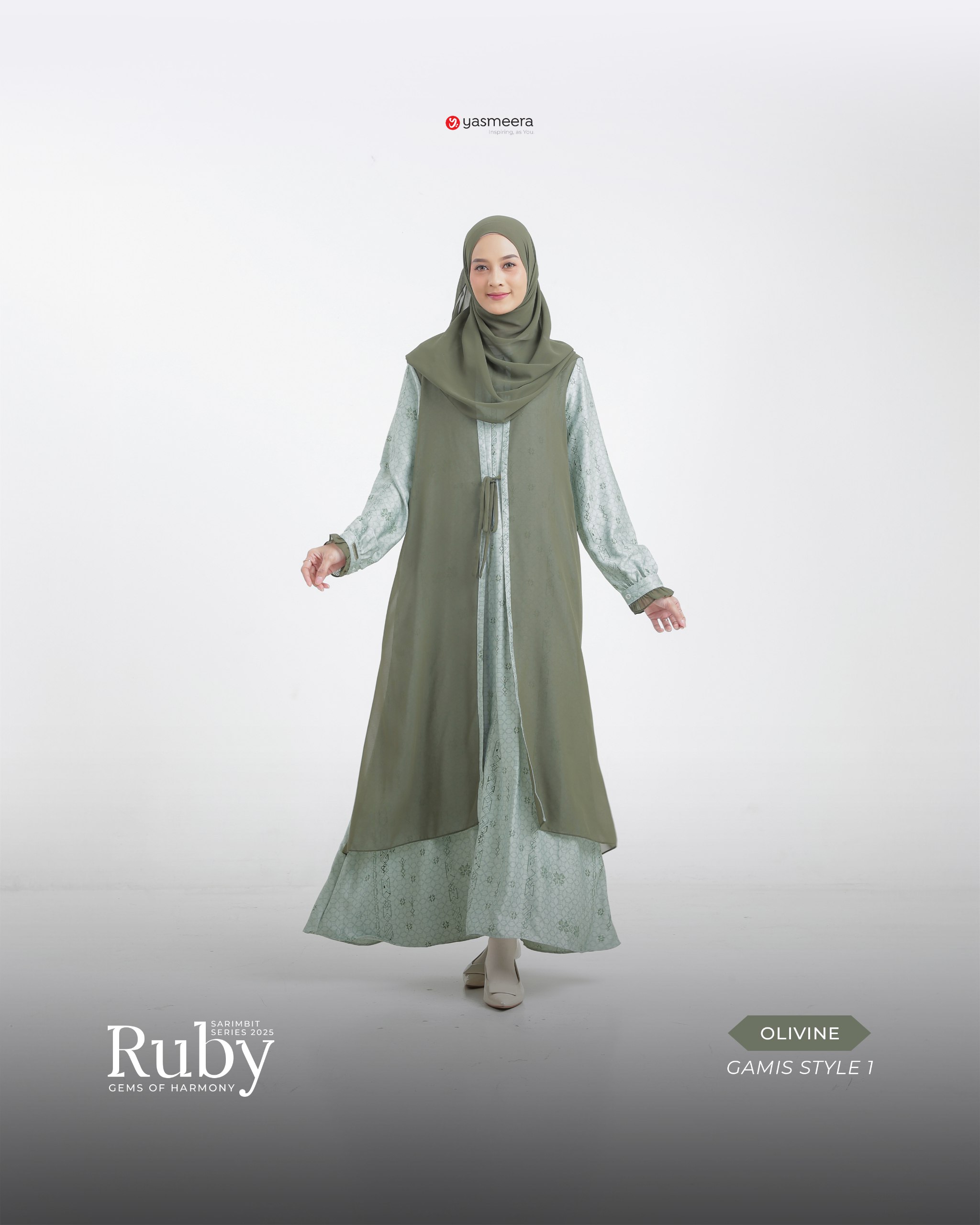 Yasmeera - SARIMBIT 2025 RUBY SERIES WARNA OLIVINE thumb 7