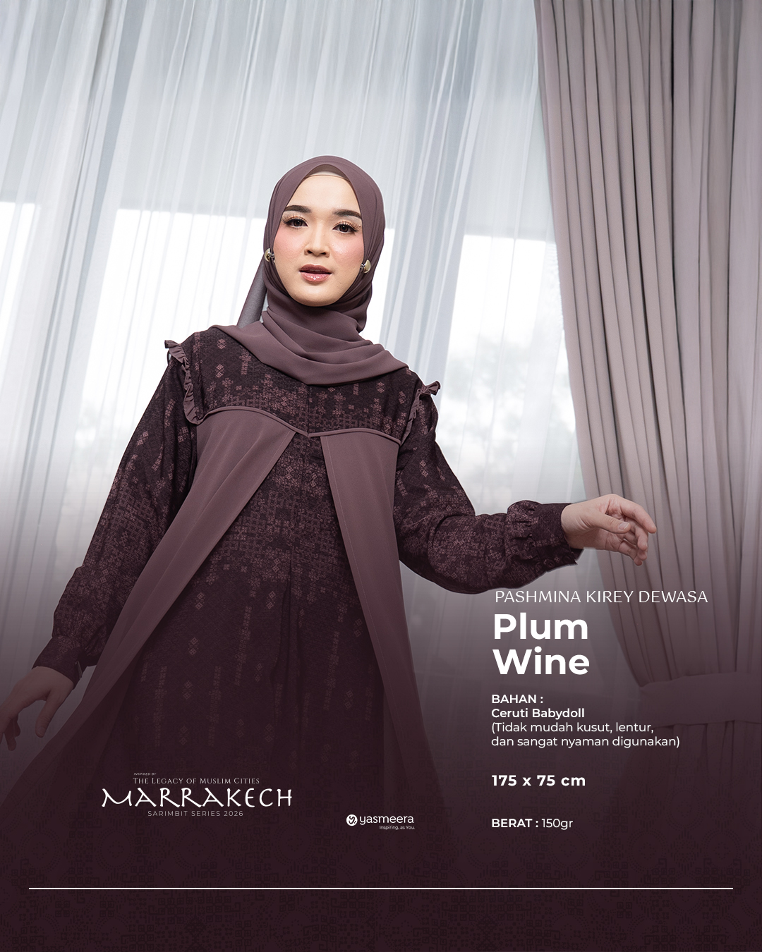 Yasmeera - KHIMAR & PASHMINA SARIMBIT 2026 (MARRAKECH) thumb 2