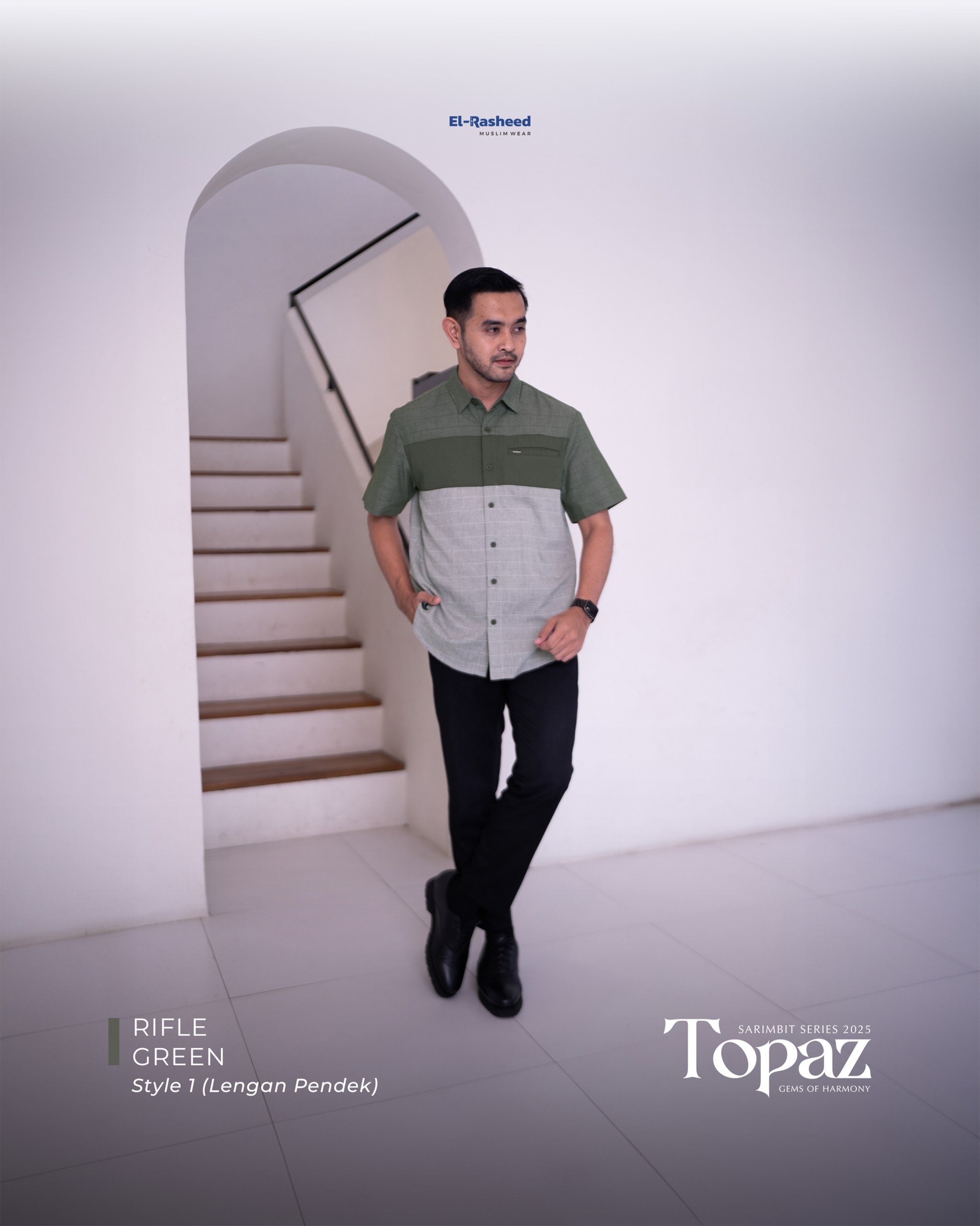 Yasmeera - SARIMBIT 2025 TOPAZ SERIES WARNA RIFLE GREEN thumb 3