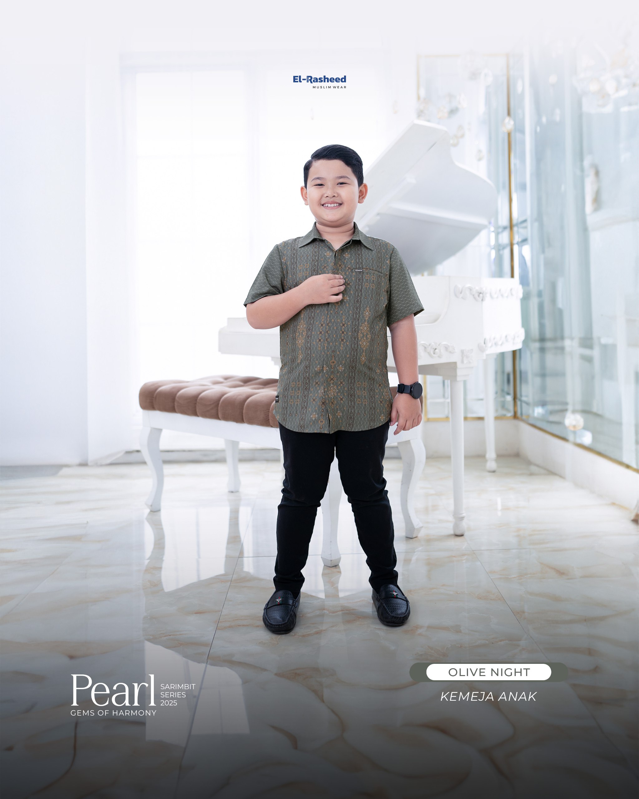 Yasmeera - SARIMBIT 2025 PEARL SERIES WARNA OLIVE NIGHT