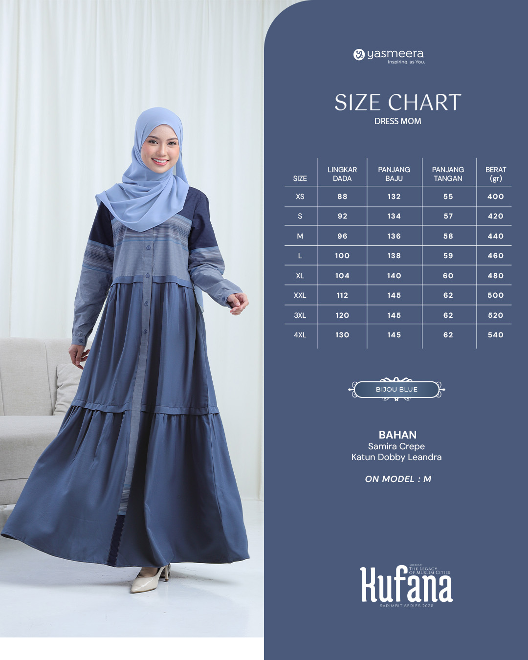 Yasmeera - KUFANA SERIES - BIJOU BLUE thumb 2