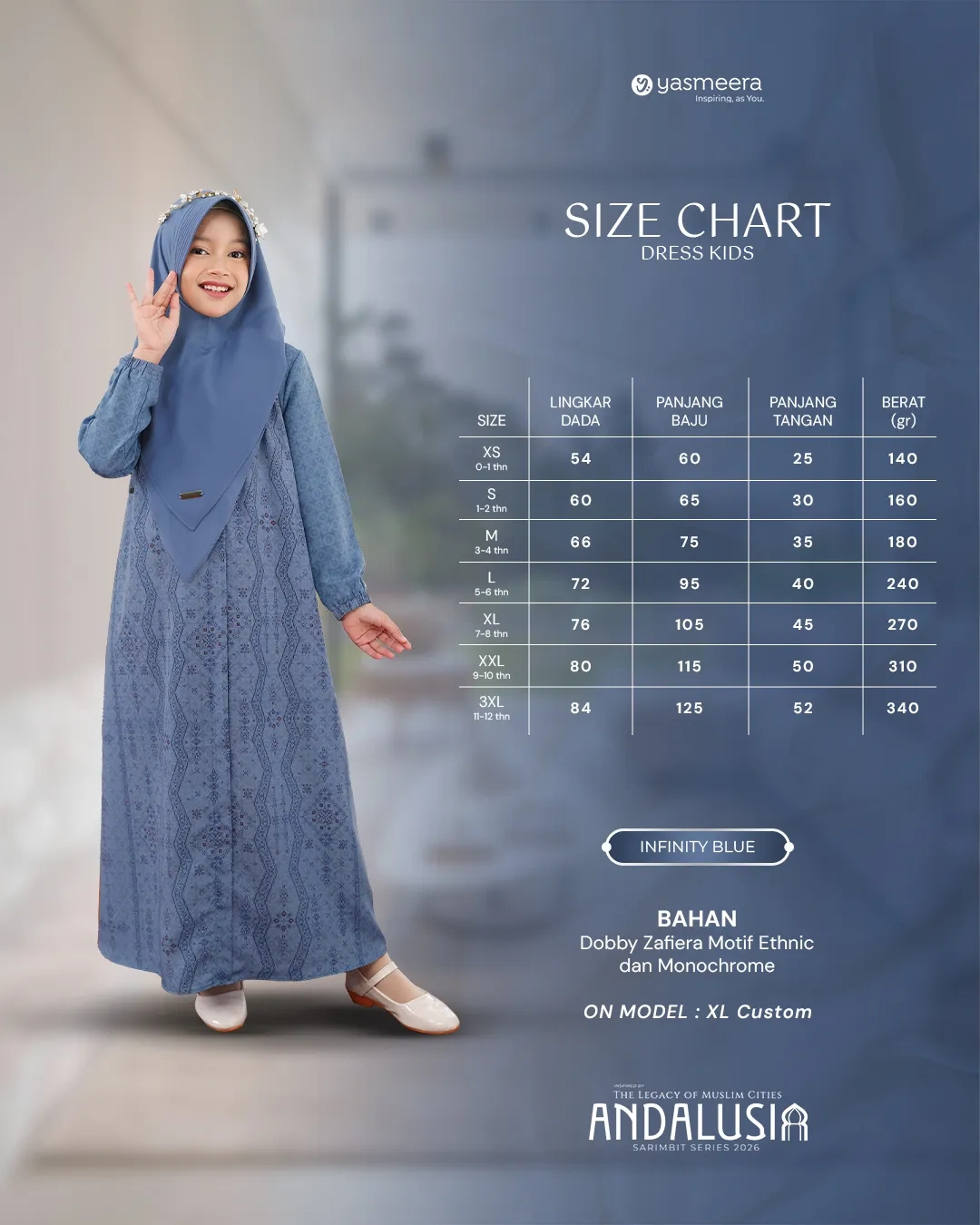 Yasmeera - ANDALUSIA SERIES - INFINITY BLUE thumb 2