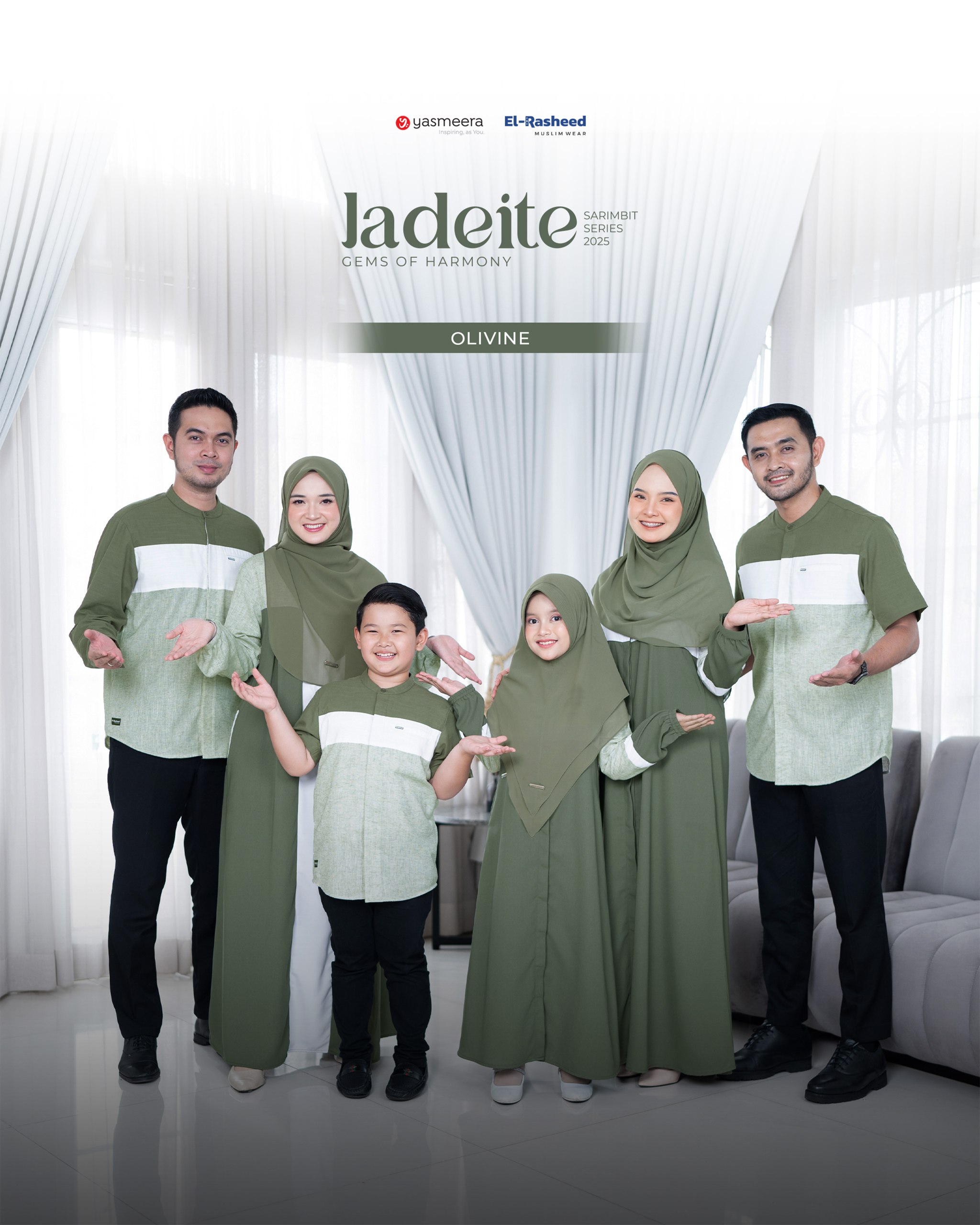 Yasmeera - SARIMBIT 2025 JADEITE SERIES WARNA OLIVINE thumb 8