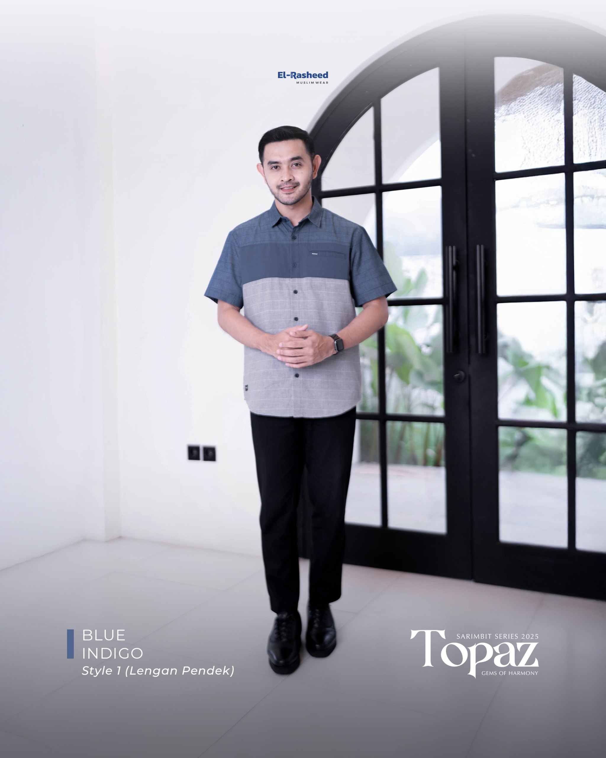 Yasmeera - SARIMBIT 2025 TOPAZ SERIES WARNA BLUE INDIGO thumb 3