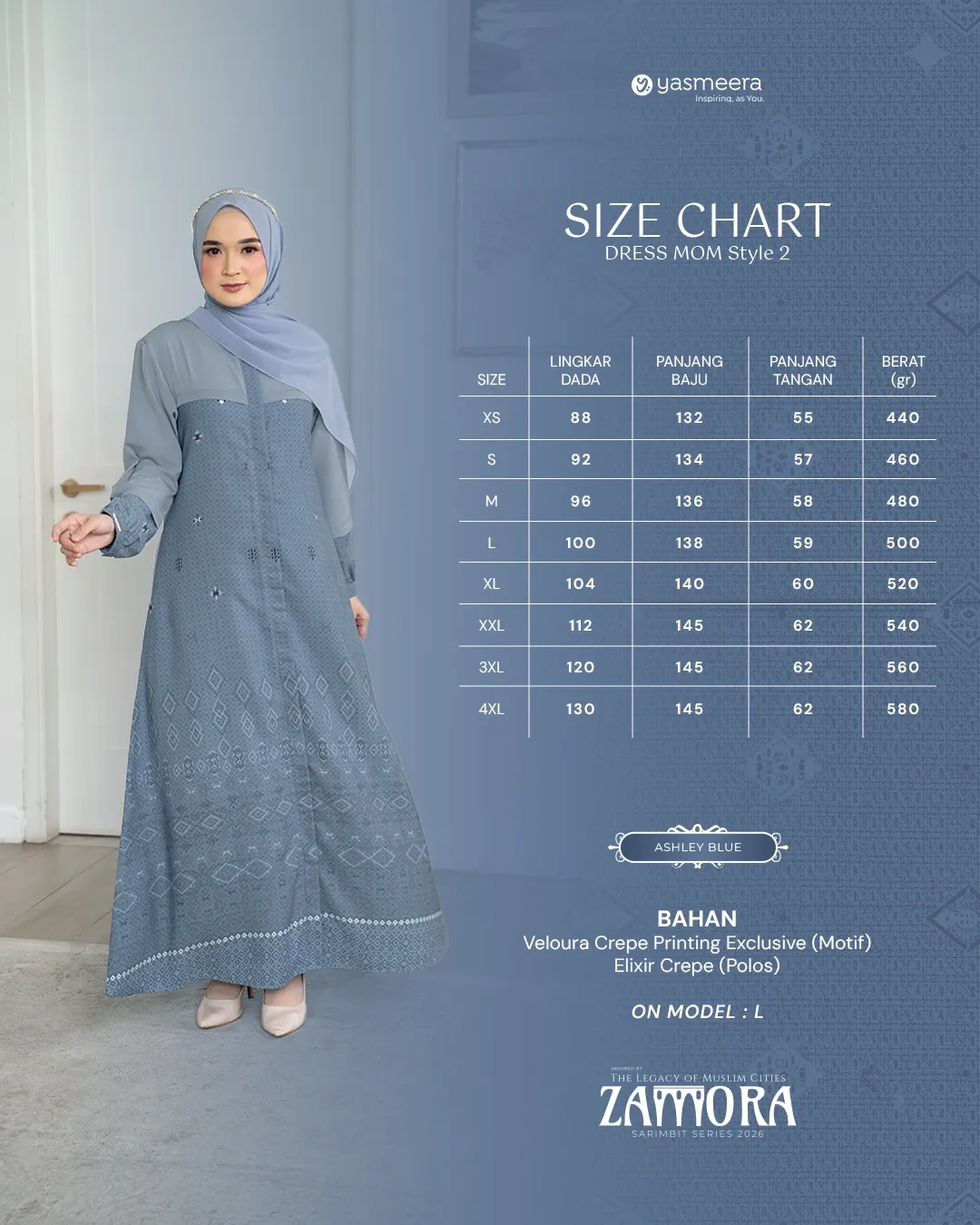 Yasmeera - ZAMORA SERIES - ASHLEY BLUE thumb 8