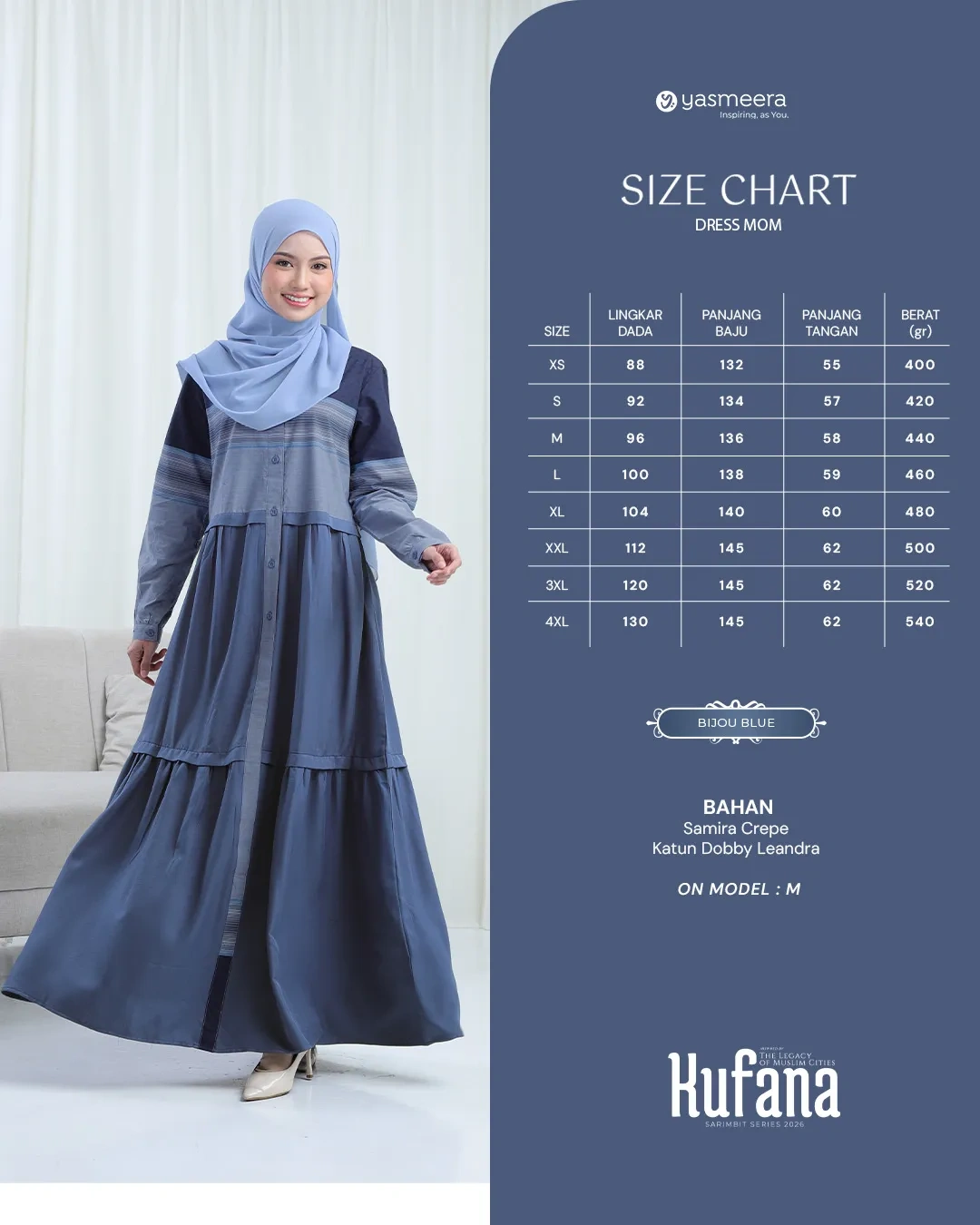 Yasmeera - KUFANA SERIES - BIJOU BLUE thumb 16