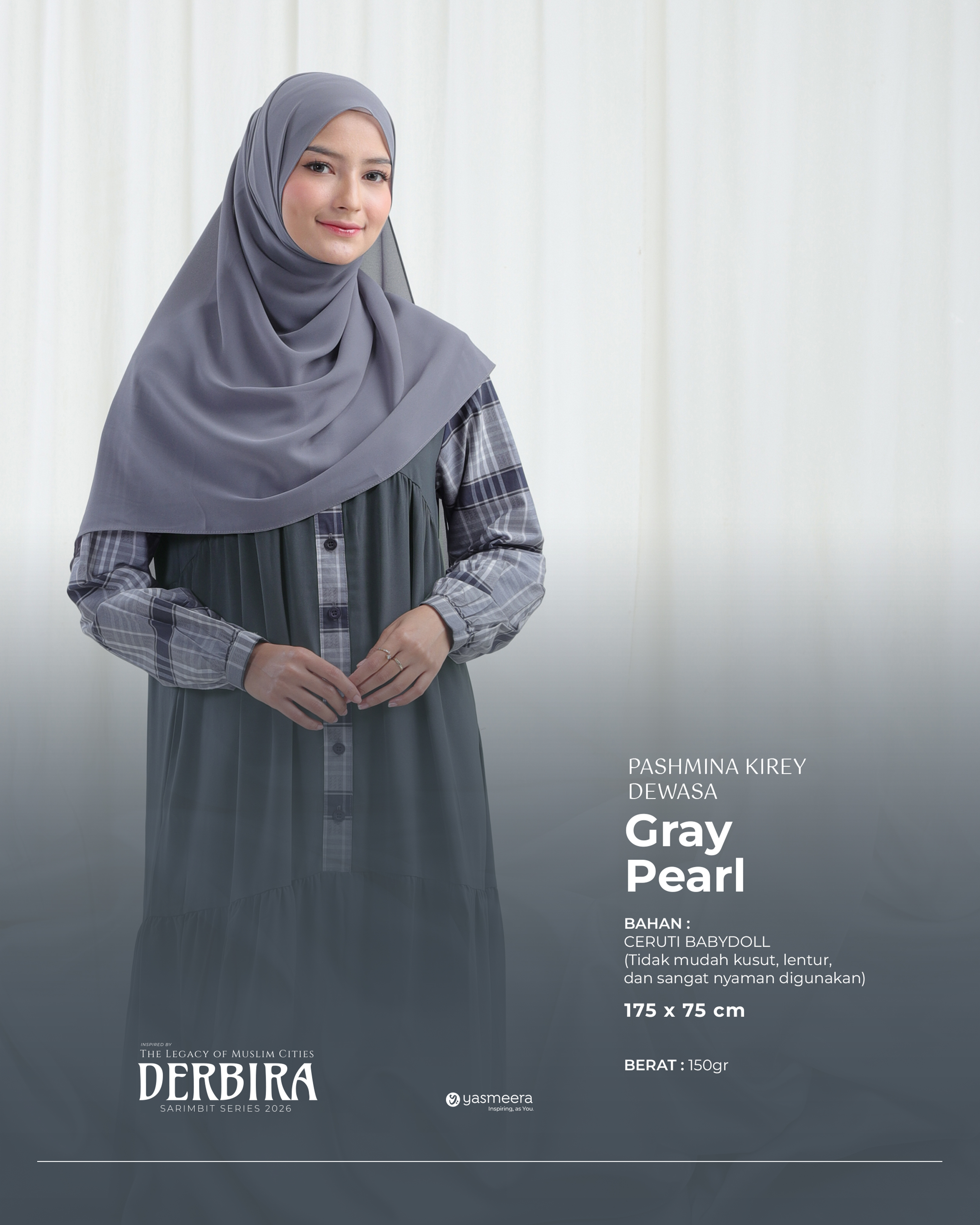 Yasmeera - KHIMAR & PASHMINA SARIMBIT 2026 VOL 2 (DERBIRA) thumb 10