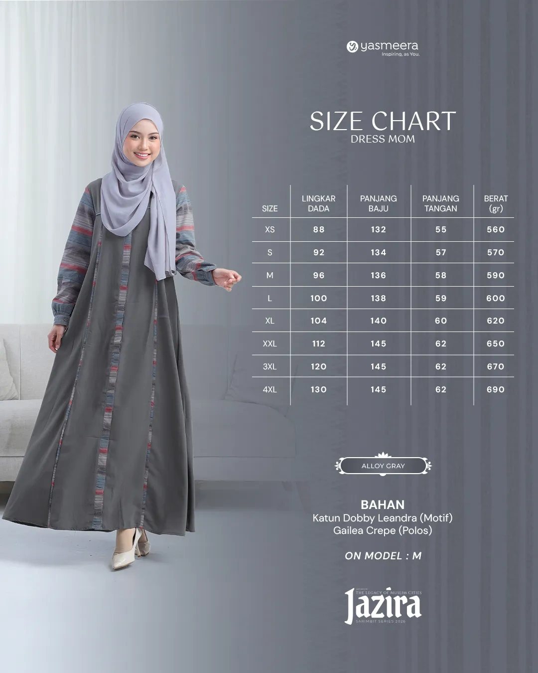 Yasmeera - JAZIRA SERIES - ALLOY GRAY thumb 15