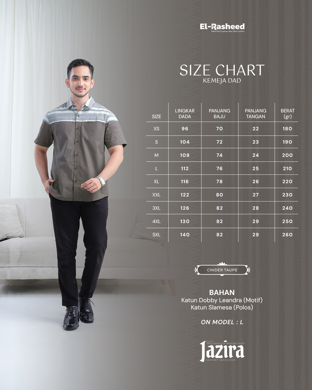 Yasmeera - JAZIRA SERIES - CINDER TAUPE thumb 4