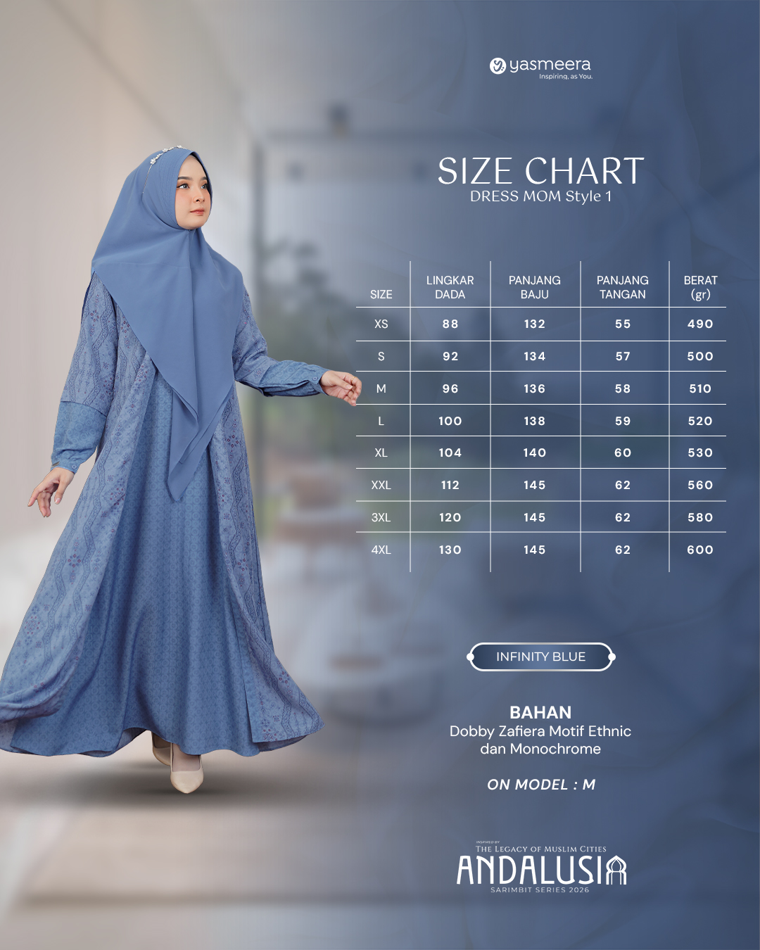 Yasmeera - ANDALUSIA SERIES - INFINITY BLUE thumb 8