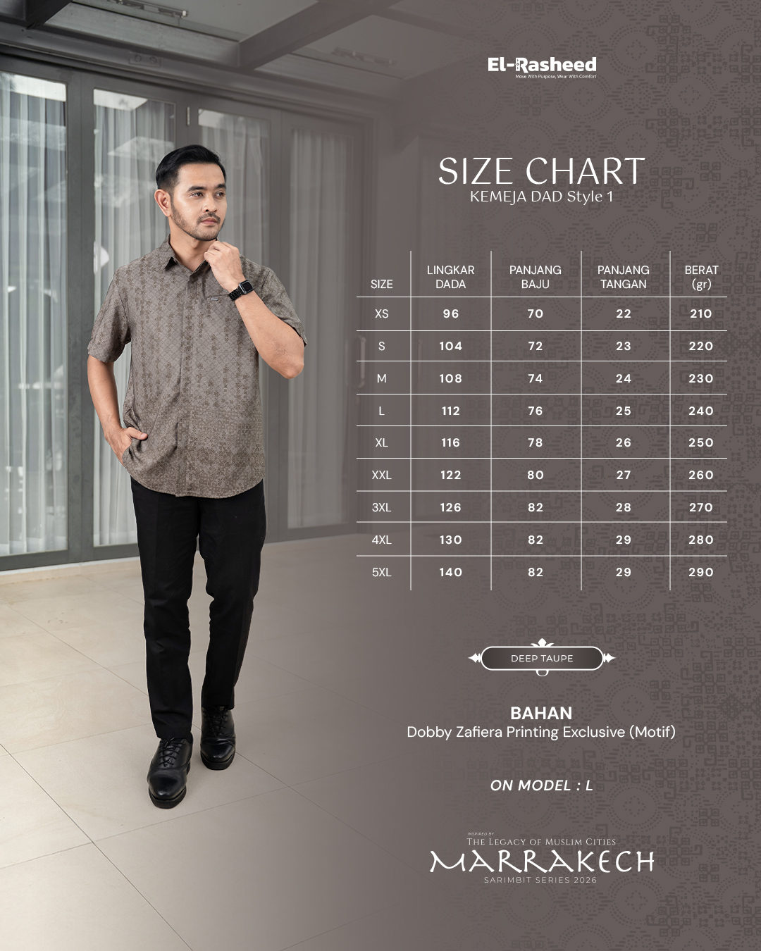 Yasmeera - MARRAKECH SERIES - DEEP TAUPE thumb 6