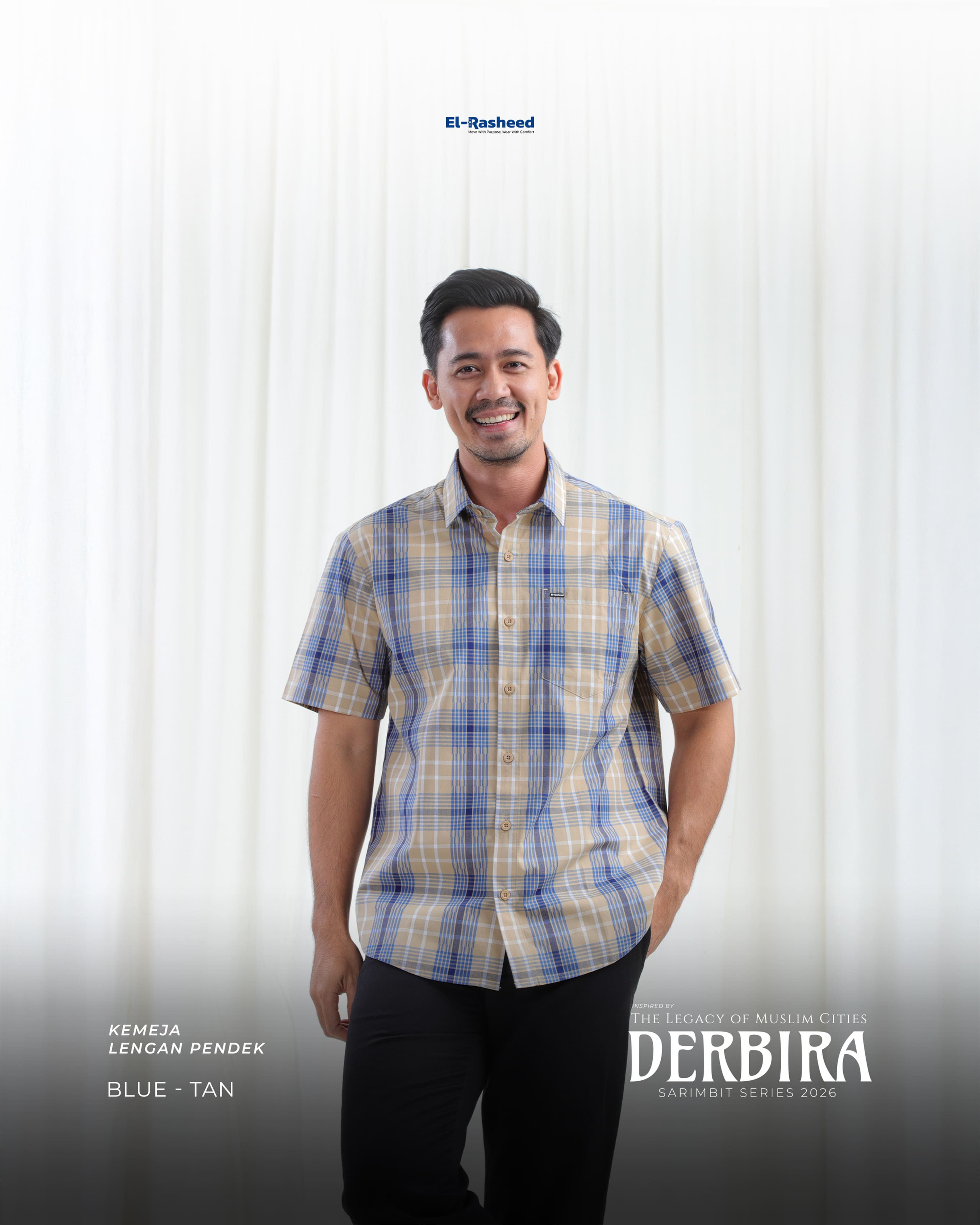 Yasmeera - DERBIRA SERIES - BLUE-TAN thumb 8
