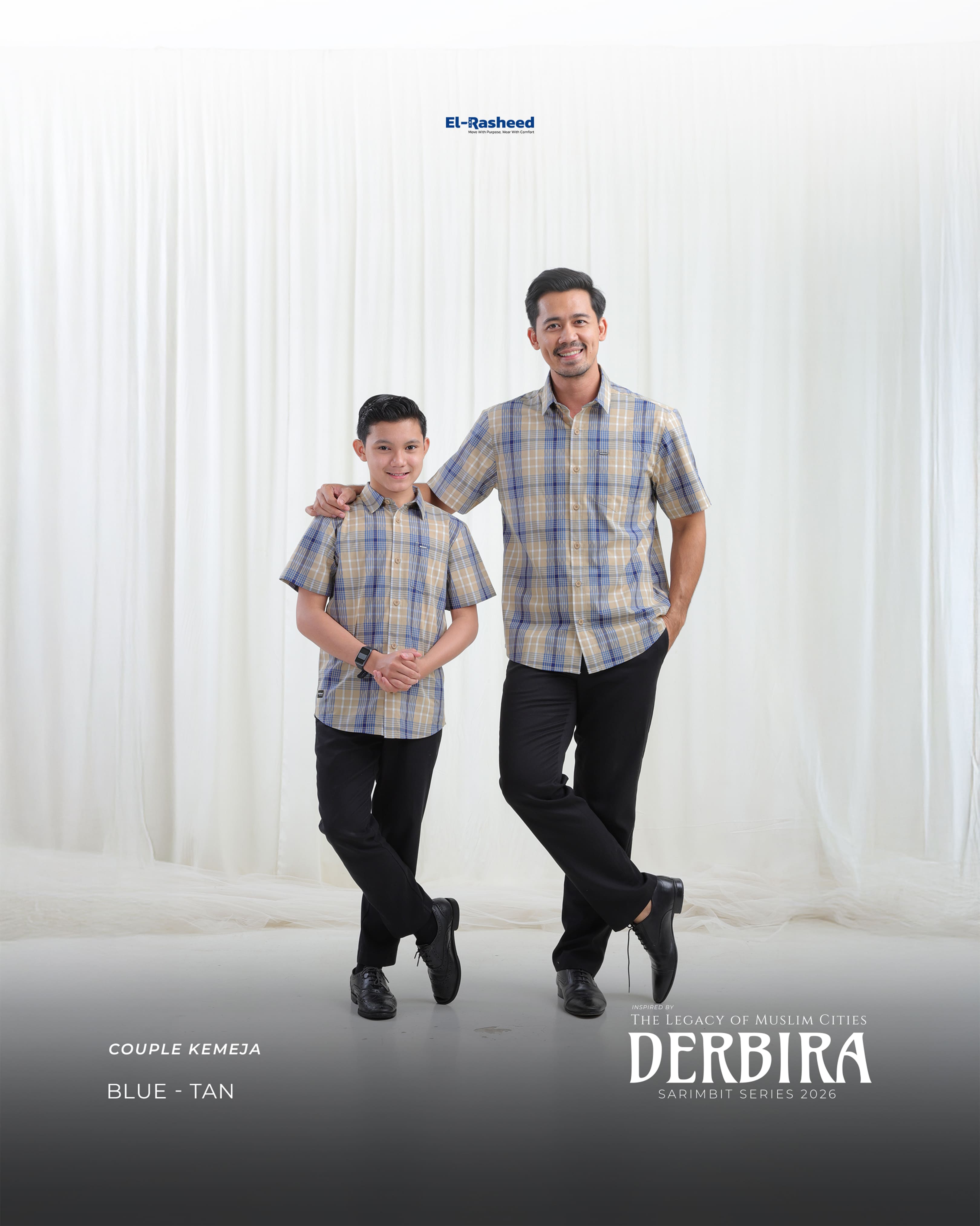 Yasmeera - DERBIRA SERIES - BLUE-TAN thumb 9