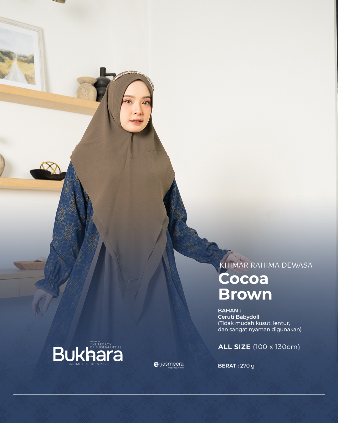 Yasmeera - KHIMAR & PASHMINA SARIMBIT 2026 (BUKHARA) thumb 8