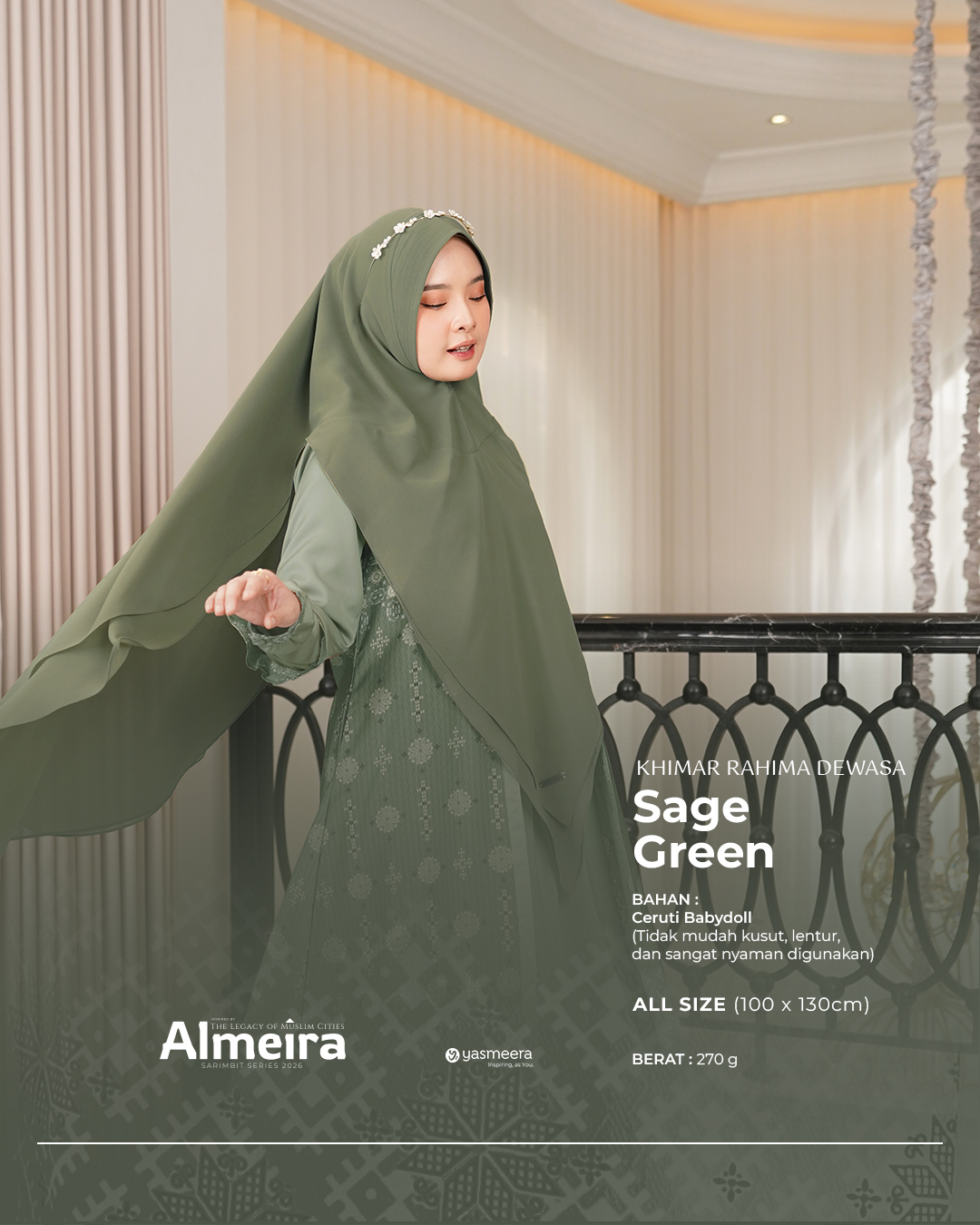 Yasmeera - KHIMAR & PASHMINA SARIMBIT 2026 VOL 3 (ALMEIRA,  MADINARA) thumb 11