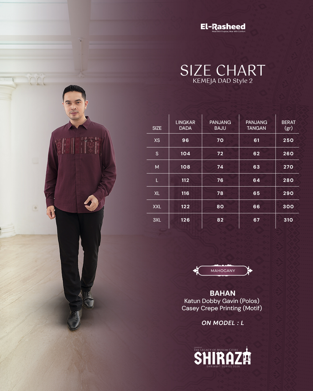 Yasmeera - SHIRAZA SERIES - MAHOGANY thumb 4