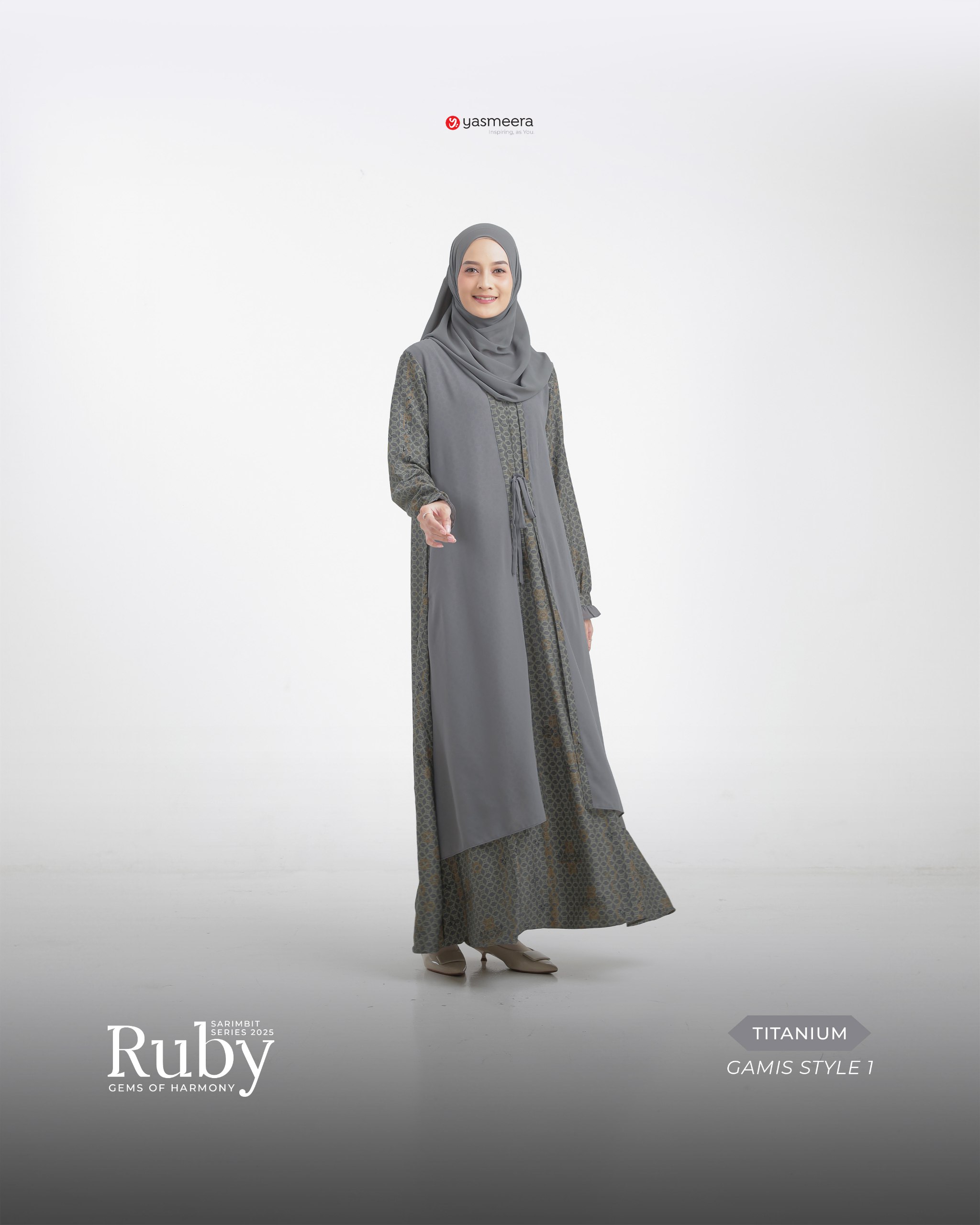 Yasmeera - SARIMBIT 2025 RUBY SERIES WARNA TITANIUM thumb 6