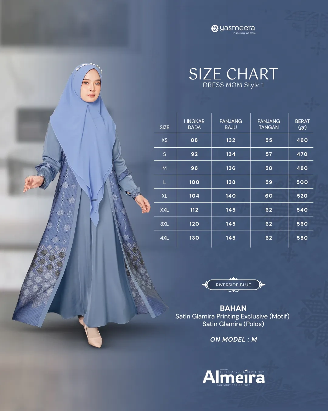 Yasmeera - ALMEIRA SERIES - RIVERSIDE BLUE thumb 43