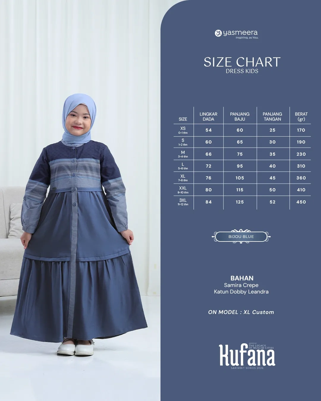 Yasmeera - KUFANA SERIES - BIJOU BLUE thumb 5