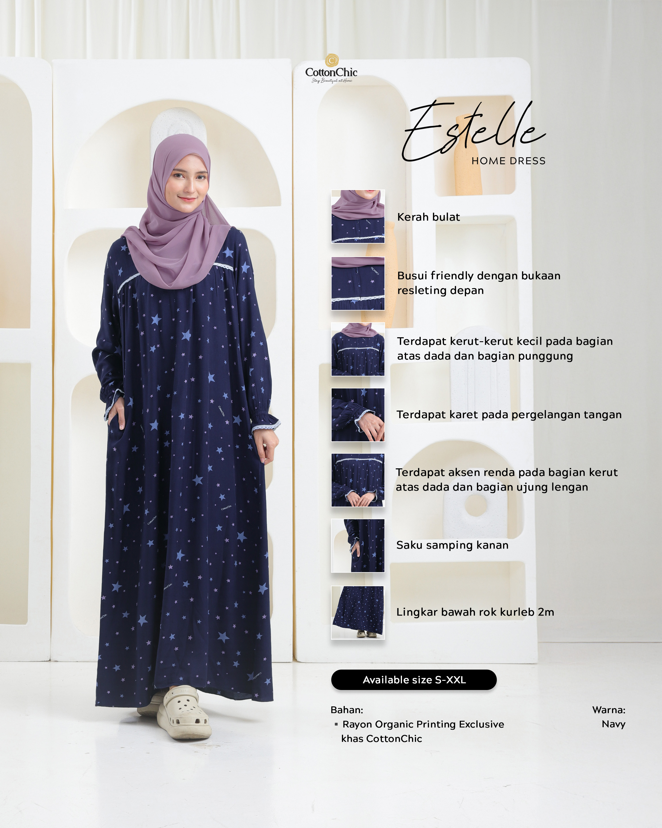 Yasmeera - HOMEDRESS ESTELLE DEWASA thumb 8