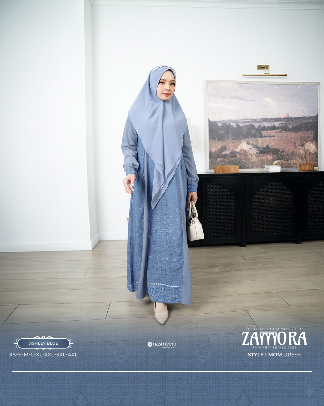 Yasmeera - GAMIS ZAMORA STYLE 1 DEWASA GRADE B thumb 16