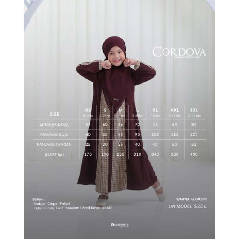 Yasmeera - GAMIS CORDOVA ANAK thumb 119