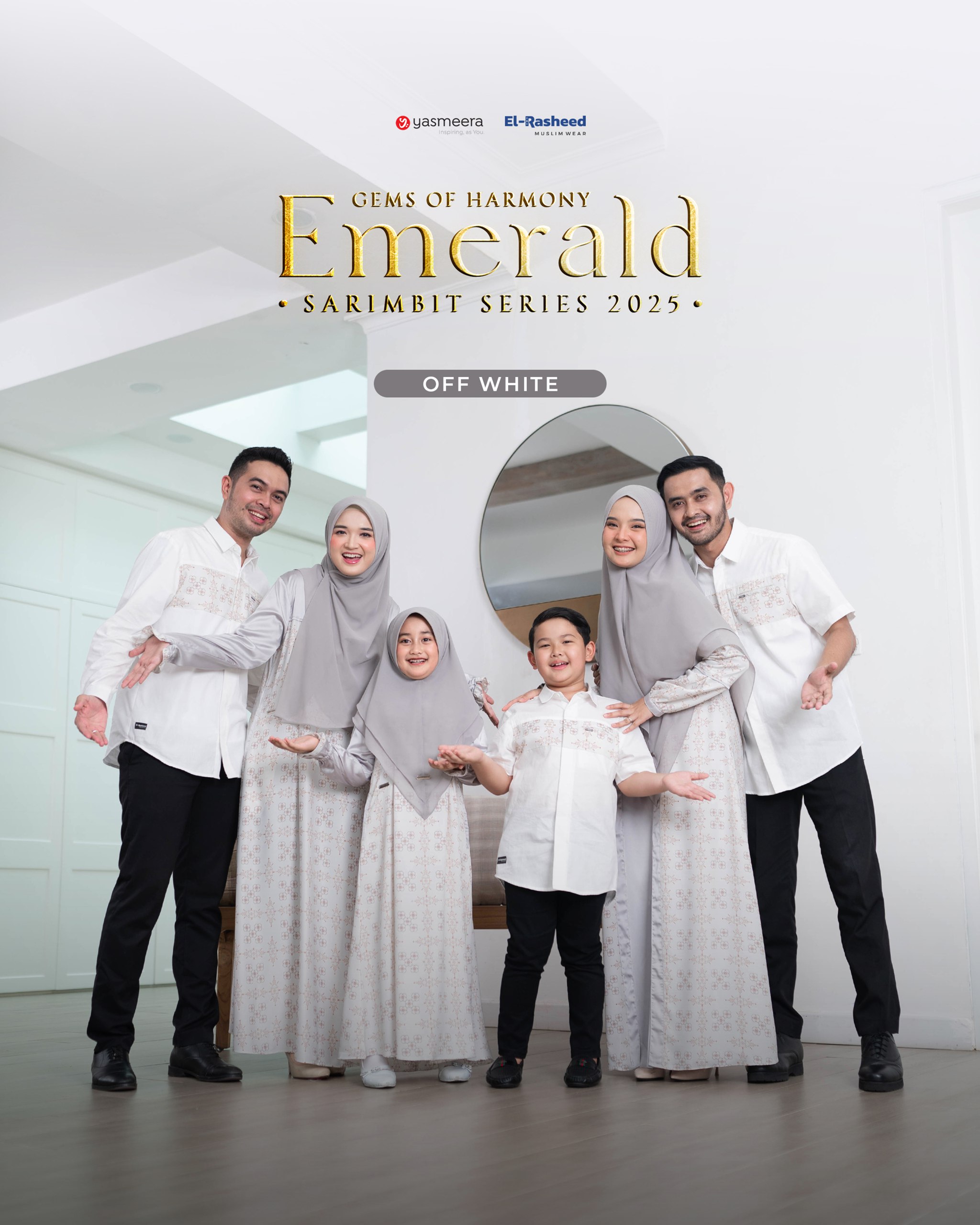 Yasmeera - SARIMBIT 2025 EMERALD SERIES WARNA OFF WHITE thumb 7