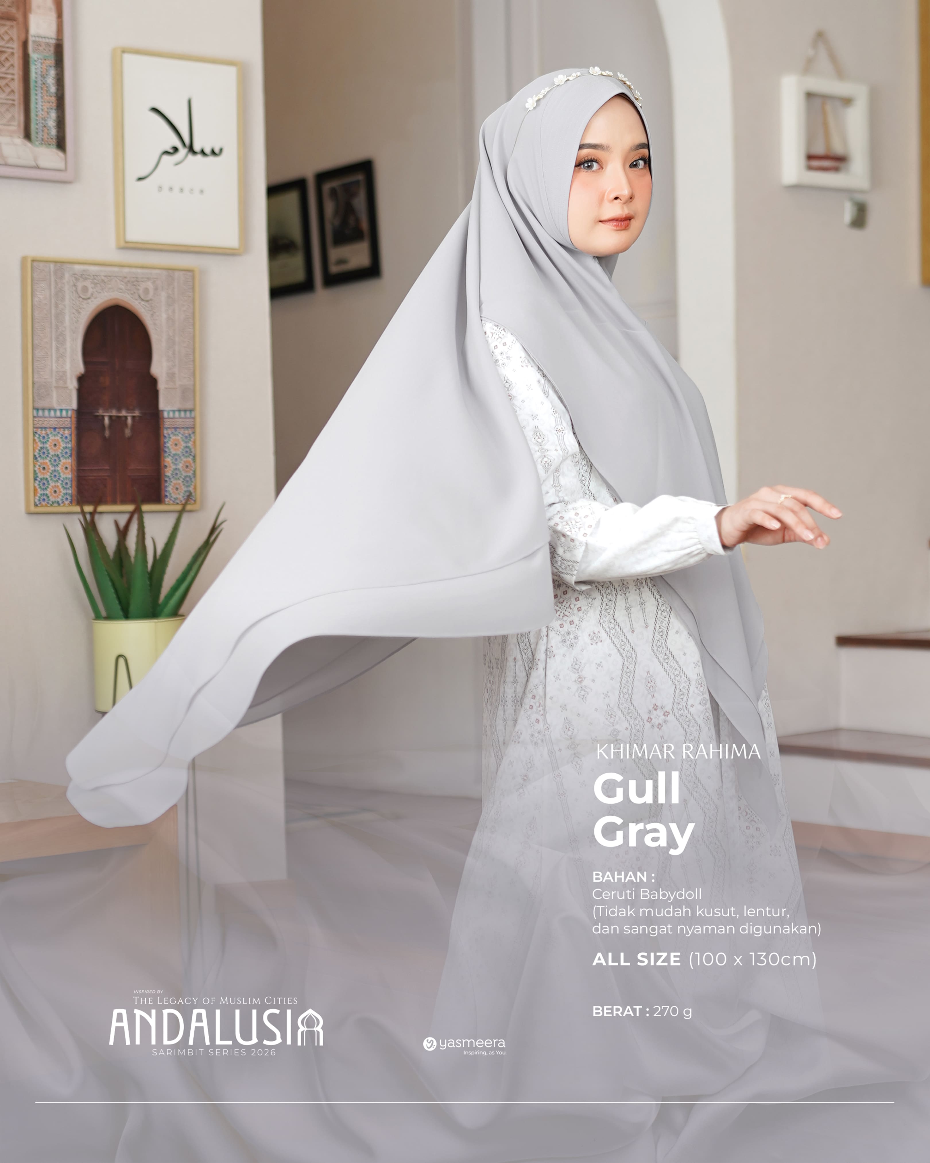 Yasmeera - KHIMAR & PASHMINA SARIMBIT 2026 (ANDALUSIA) thumb 13