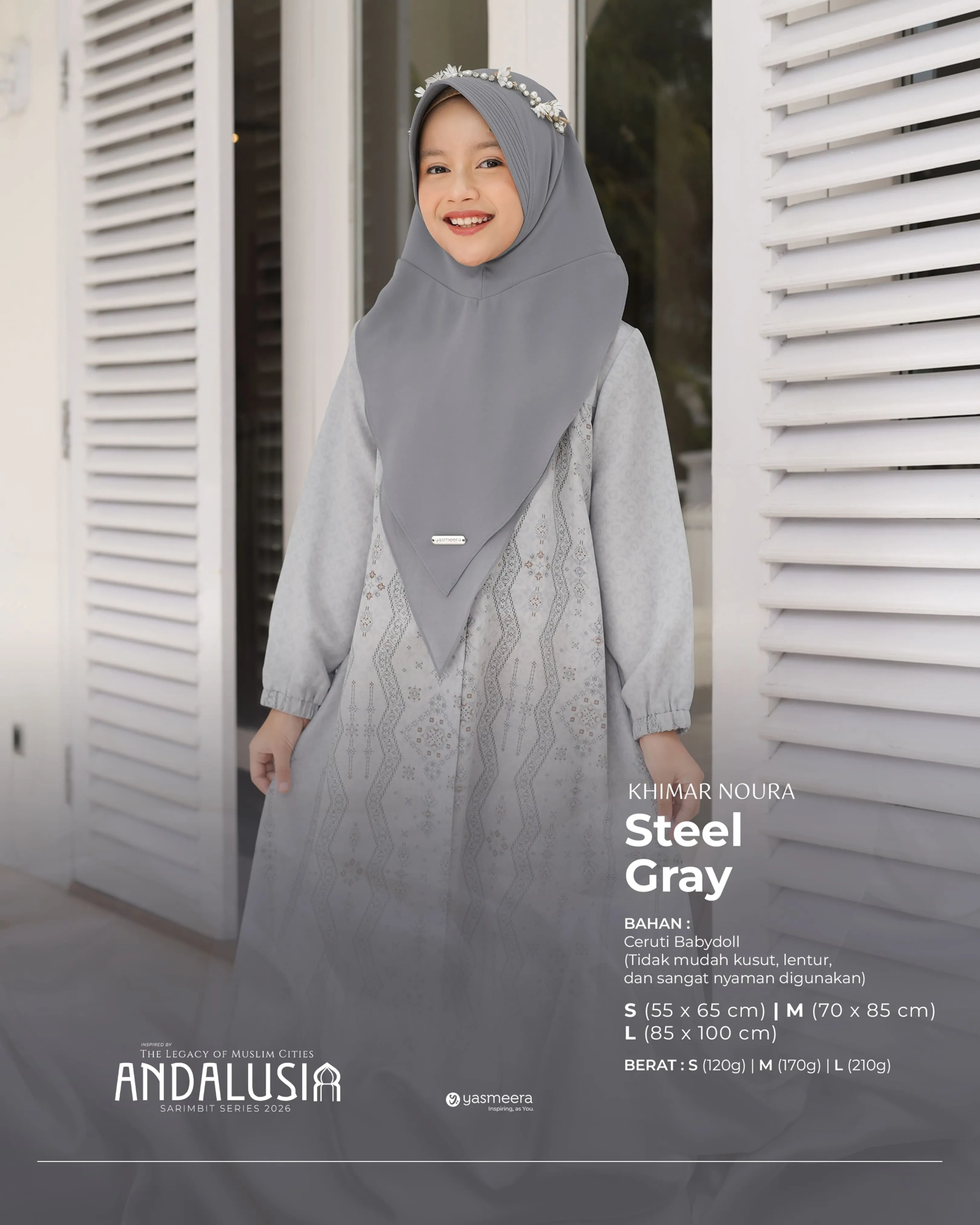 Yasmeera - KHIMAR & PASHMINA SARIMBIT 2026 (ANDALUSIA) thumb 8