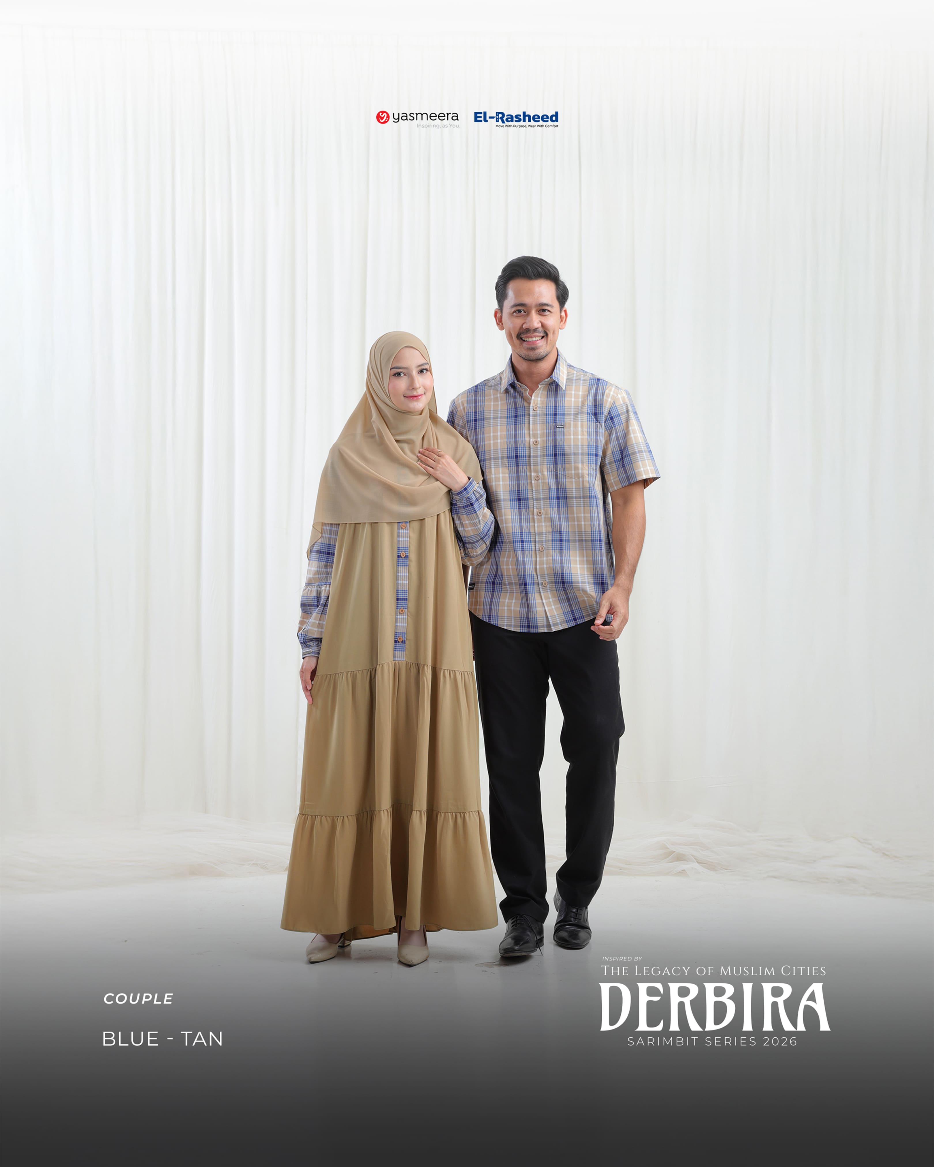 Yasmeera - DERBIRA SERIES - BLUE-TAN thumb 11