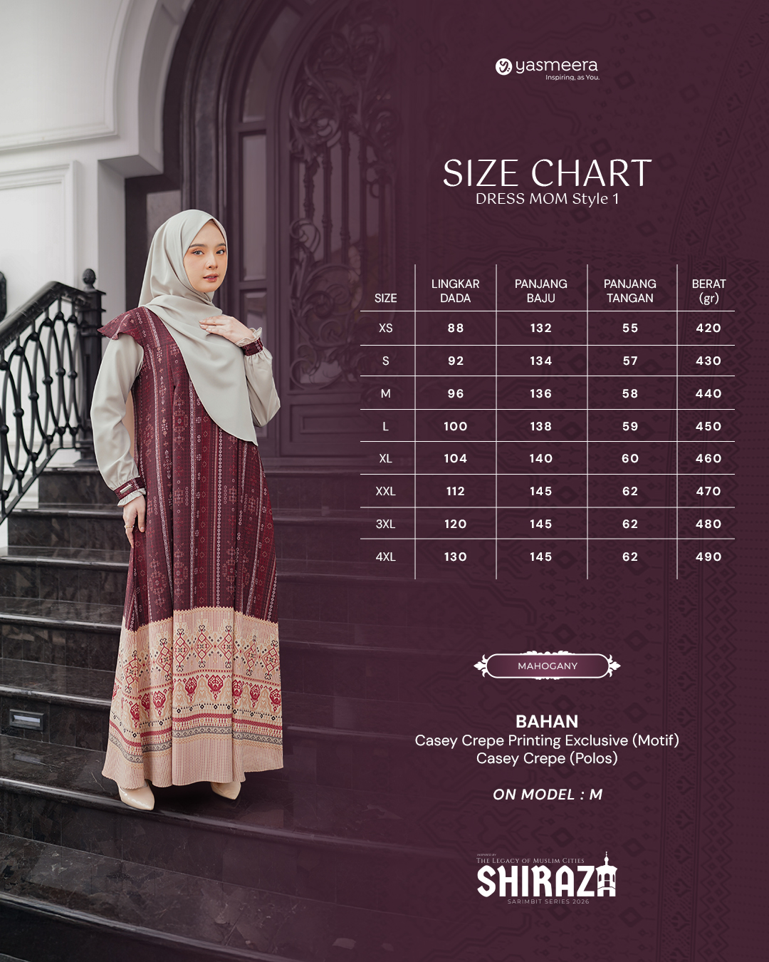 Yasmeera - SHIRAZA SERIES - MAHOGANY thumb 3