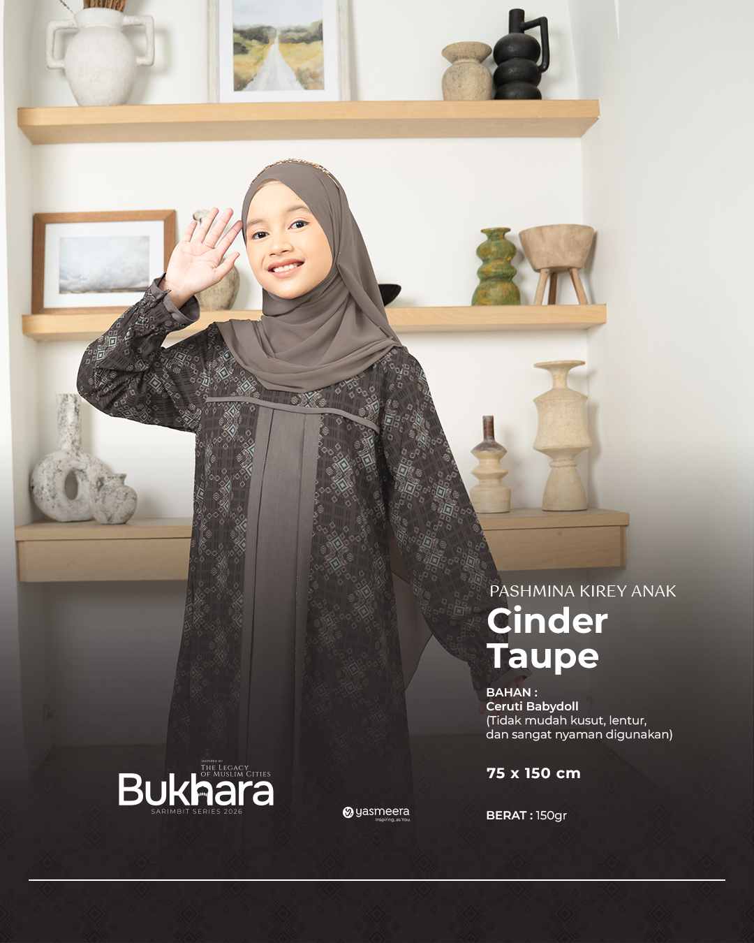 Yasmeera - KHIMAR & PASHMINA SARIMBIT 2026 (BUKHARA) thumb 3