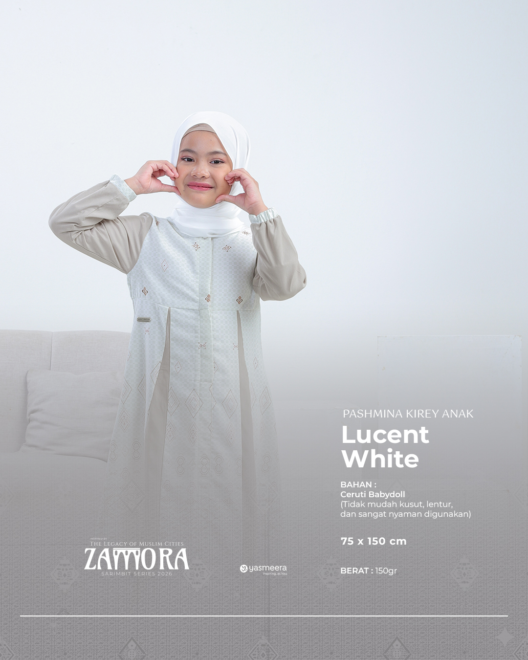 Yasmeera - KHIMAR & PASHMINA SARIMBIT 2026 (ZAMORA) thumb 3