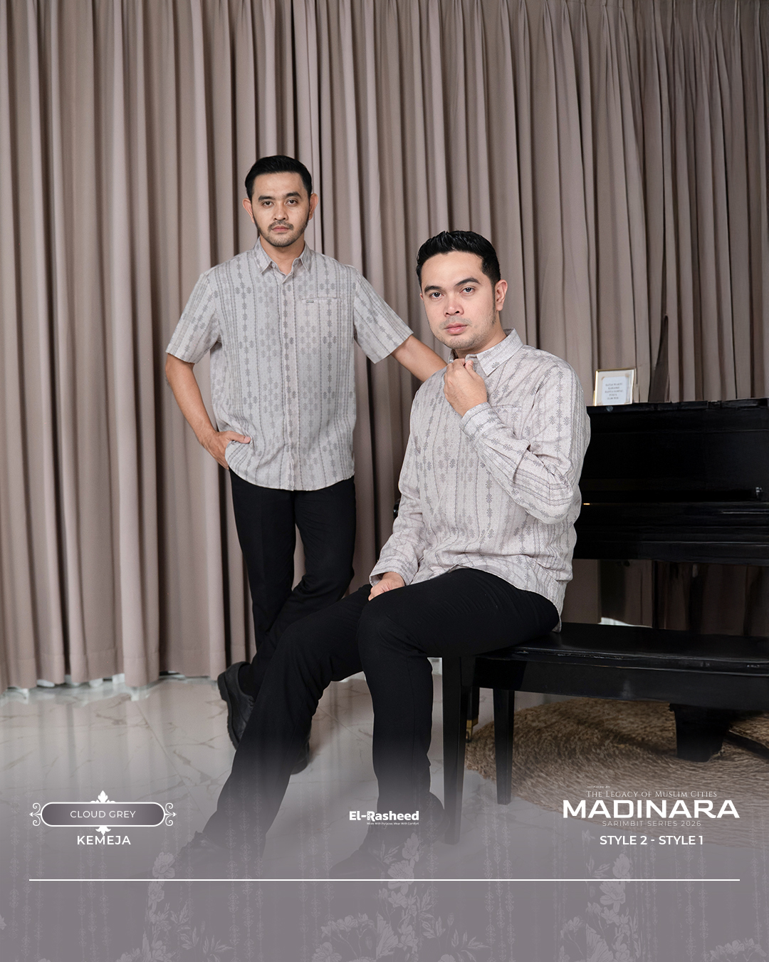 Yasmeera - MADINARA SERIES - CLOUD GREY thumb 7